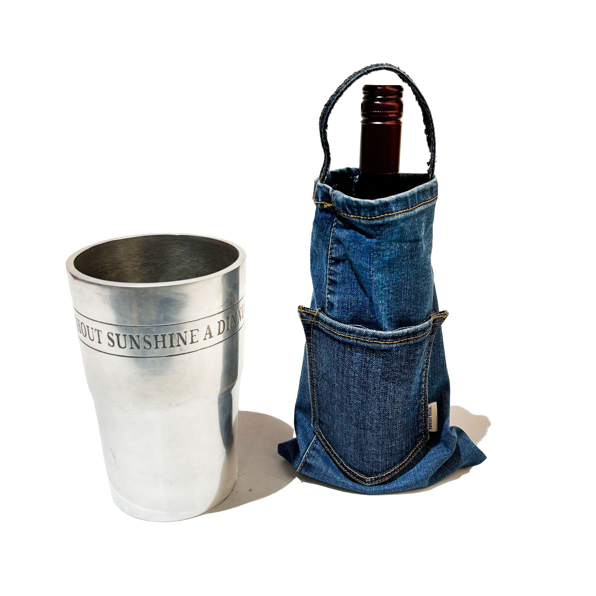 Denim Wine Bag & Wine Cooler