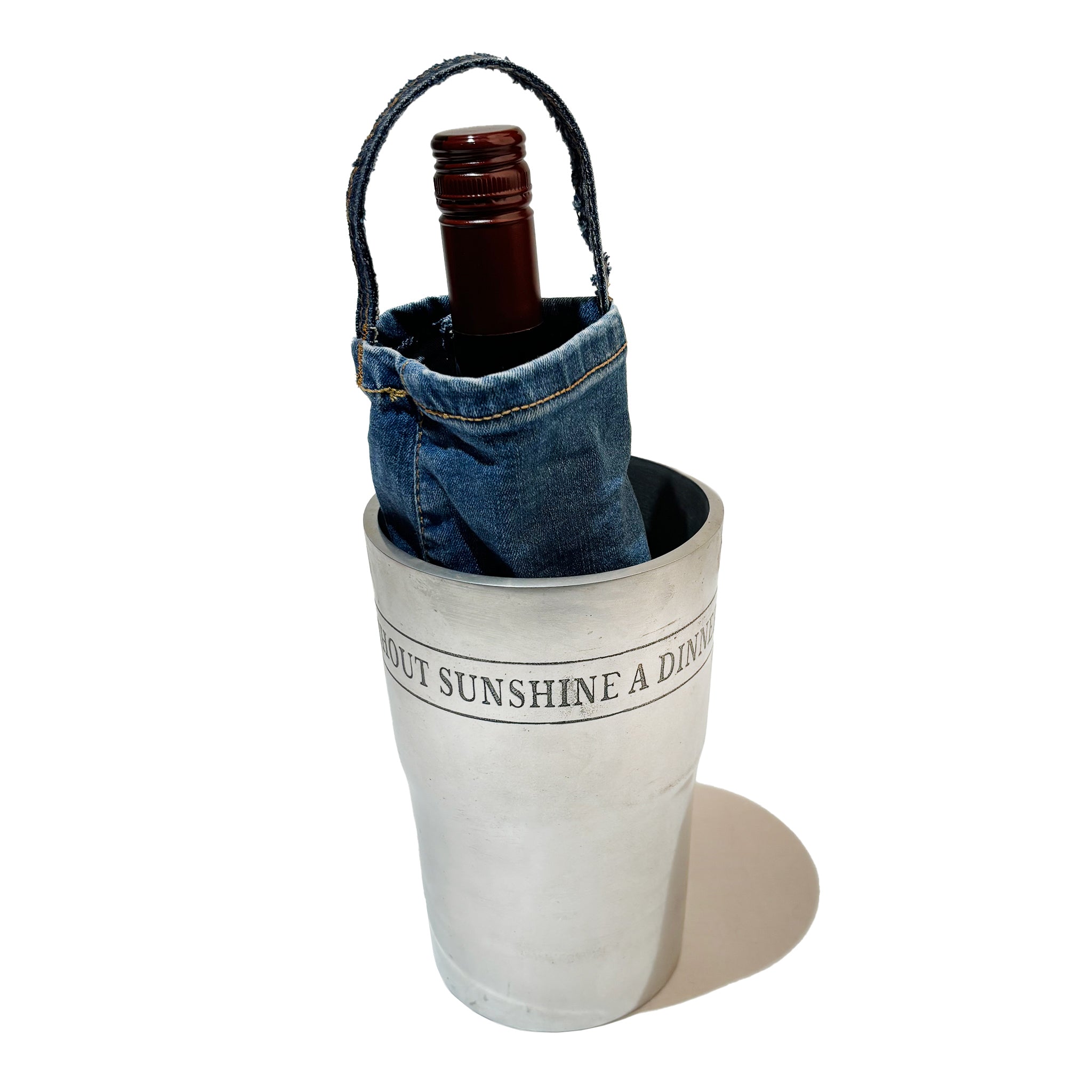 Denim Wine Bag & Wine Cooler