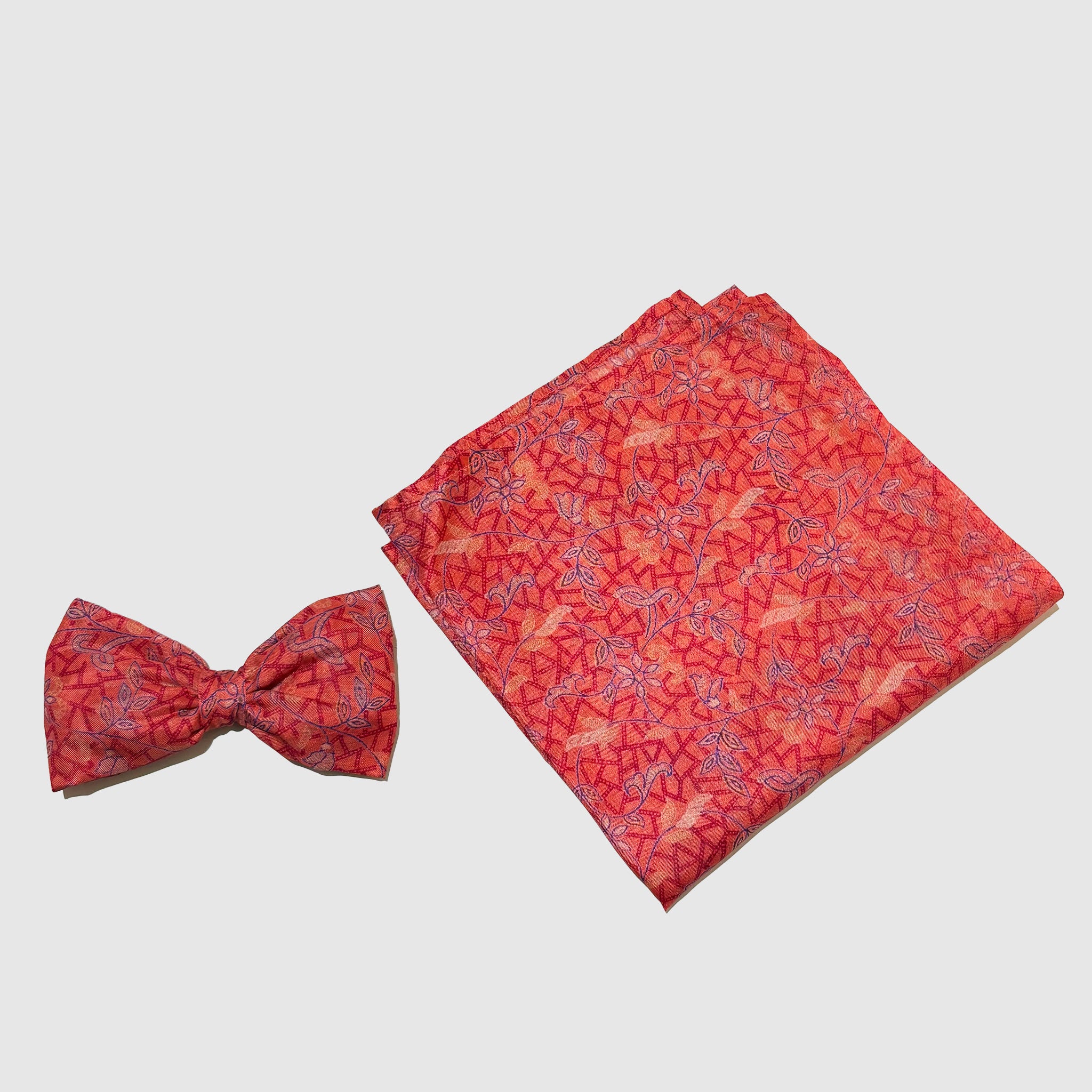 Inferno Elegance Bowtie + Pocket Square
