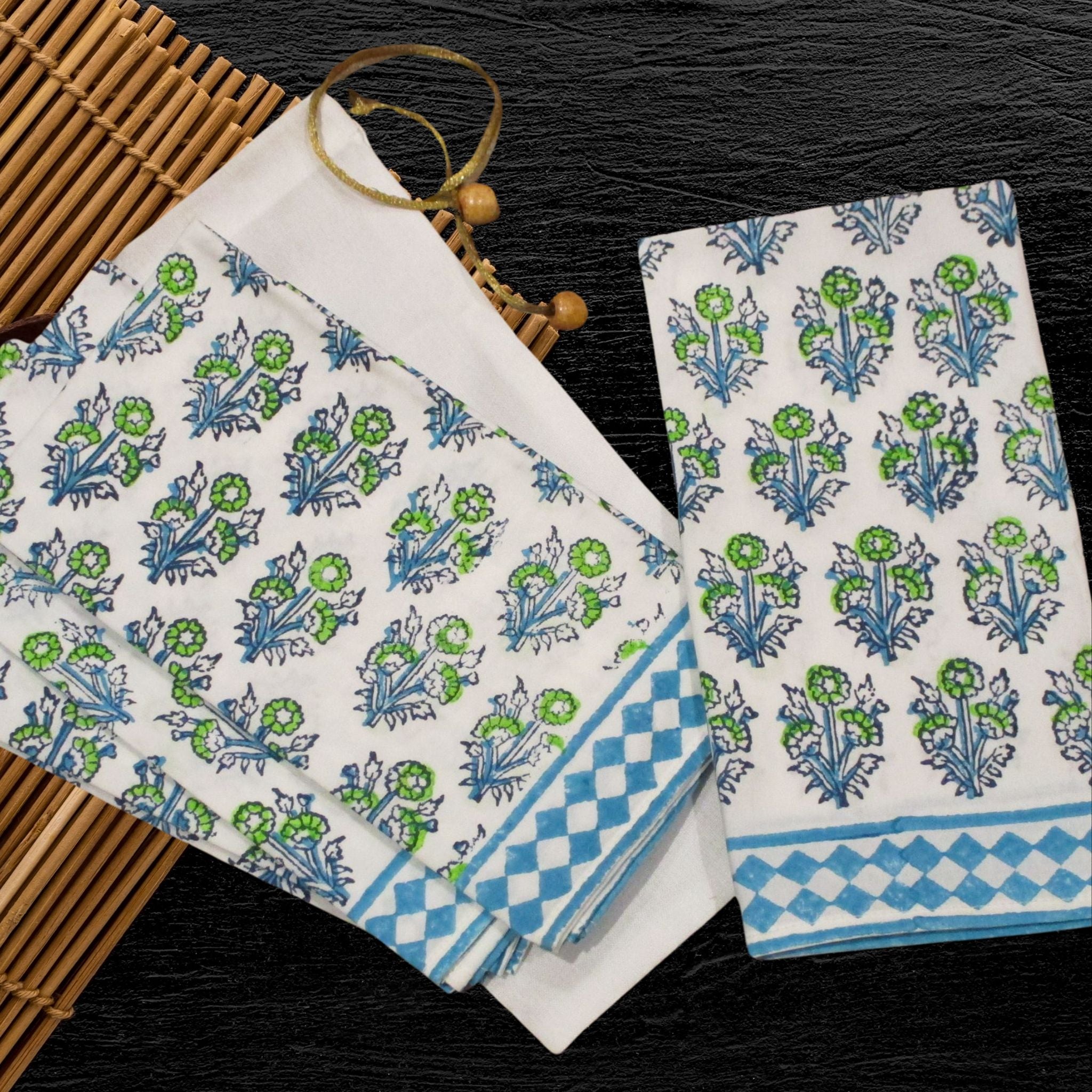 Blue Blossom Breeze Napkin Set of 4