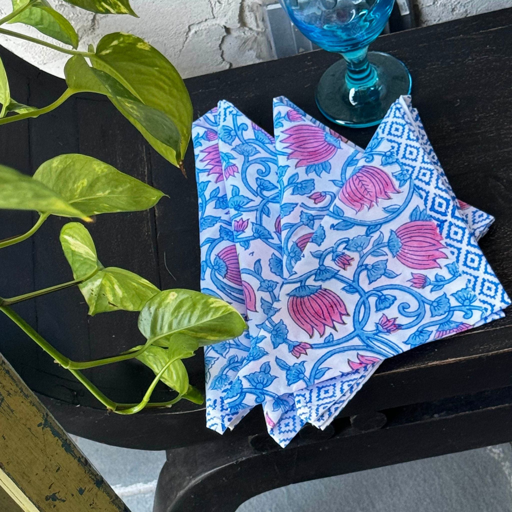 Floral Fusion Napkin Set of 4