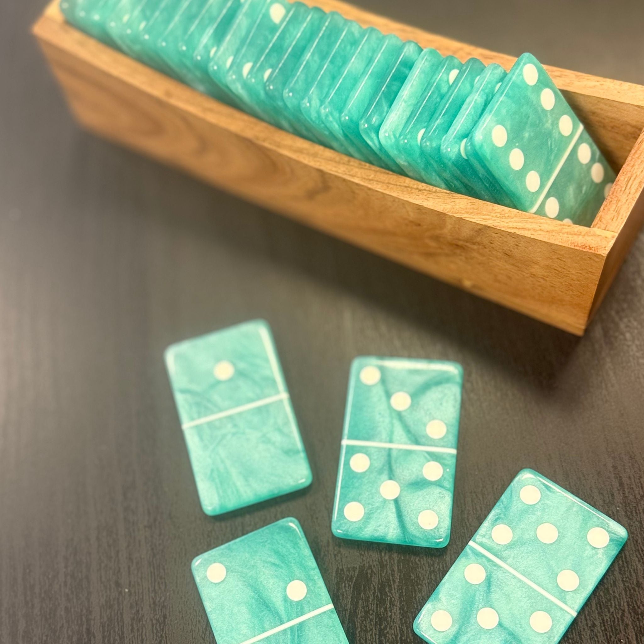 Aqua Luxe Domino Set