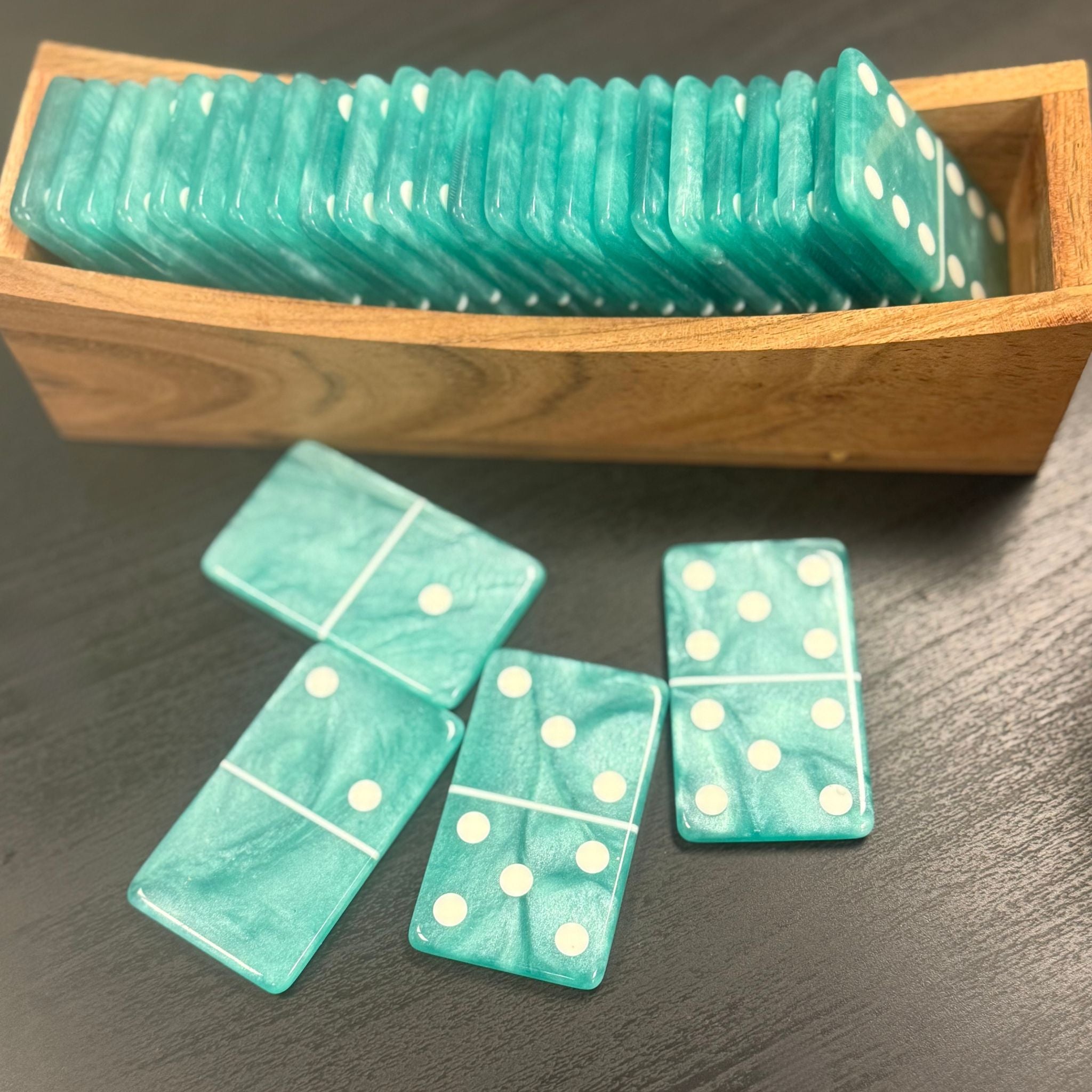 Aqua Luxe Domino Set