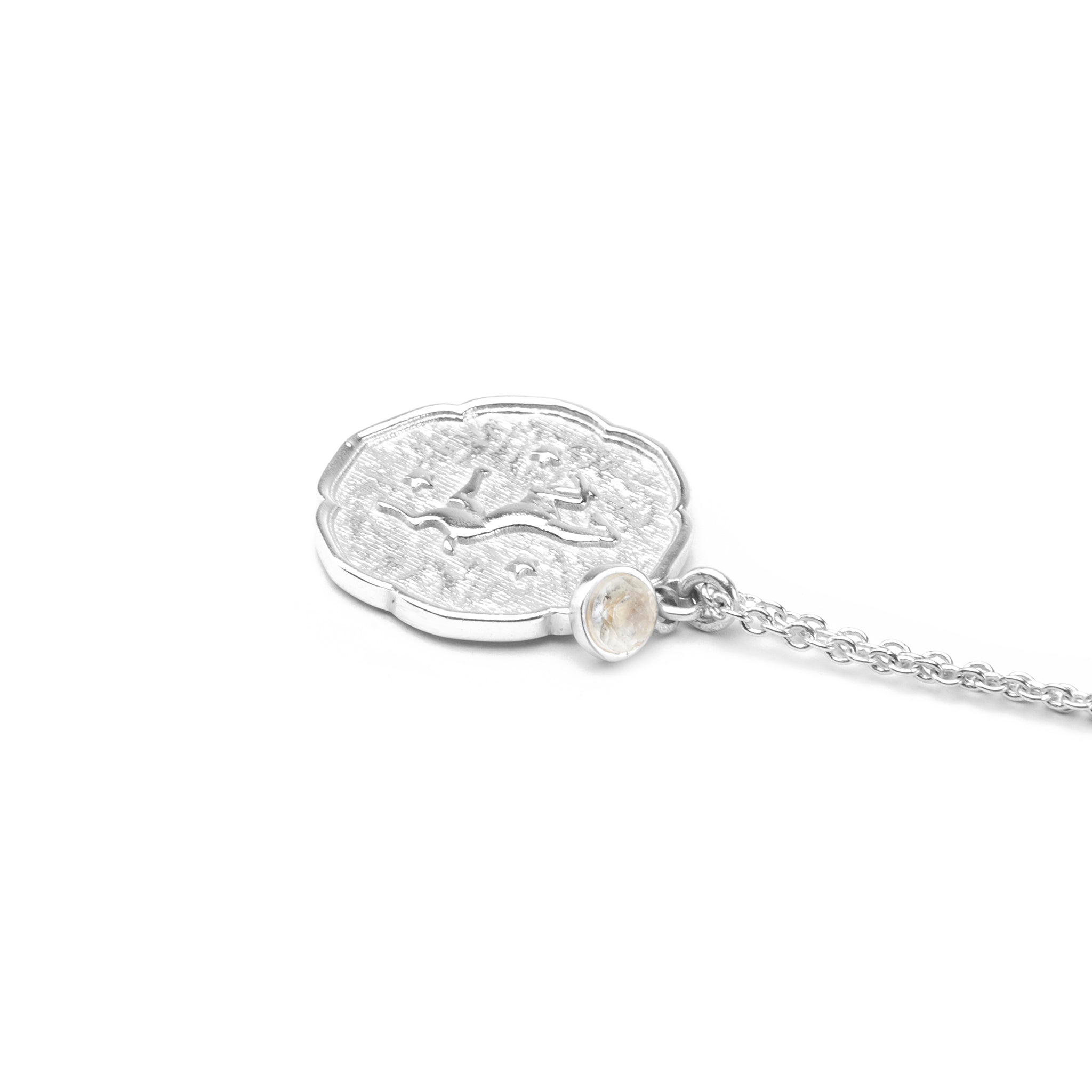 Aries Necklace with Birth Stone Charm