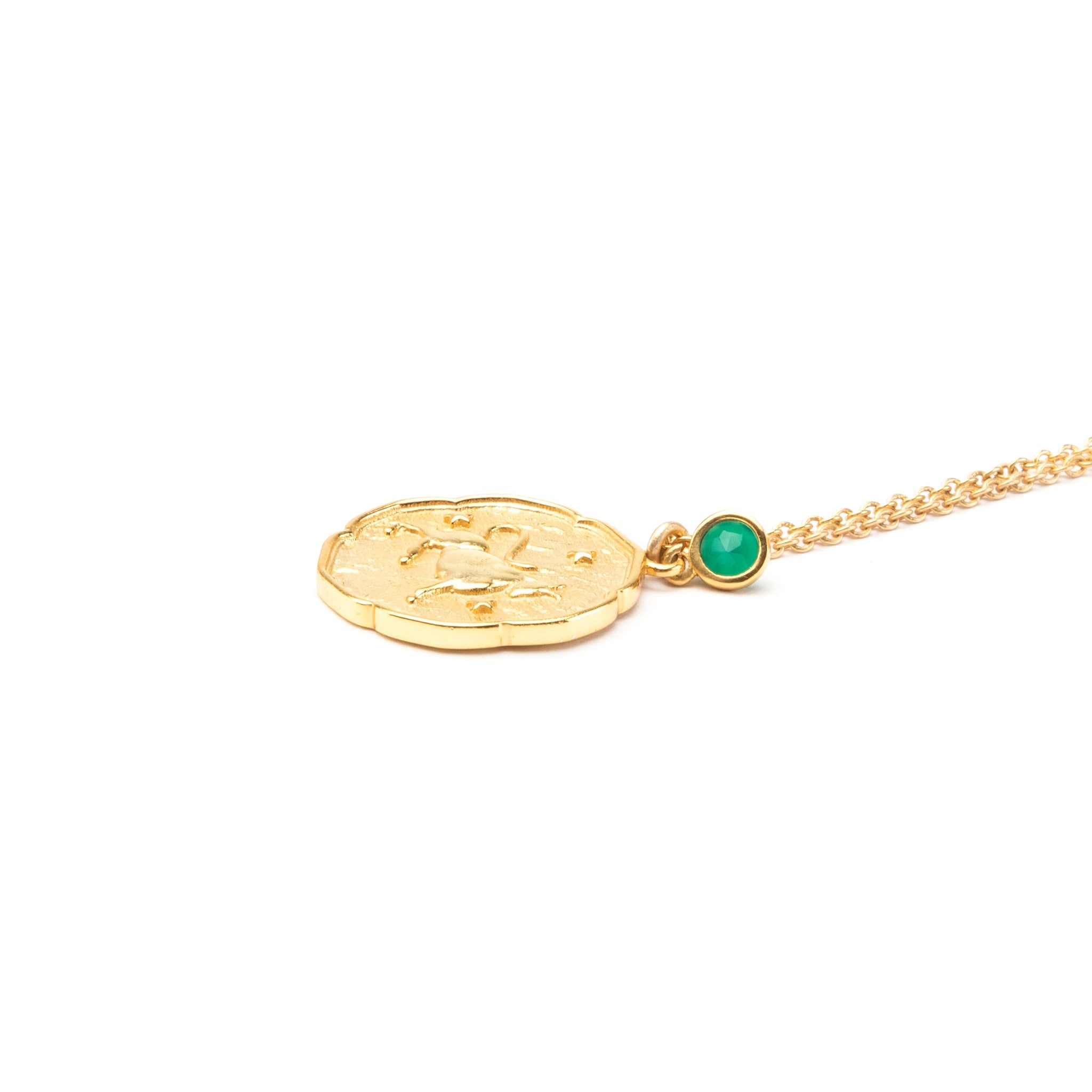 Taurus Necklace with Birth Stone Charm