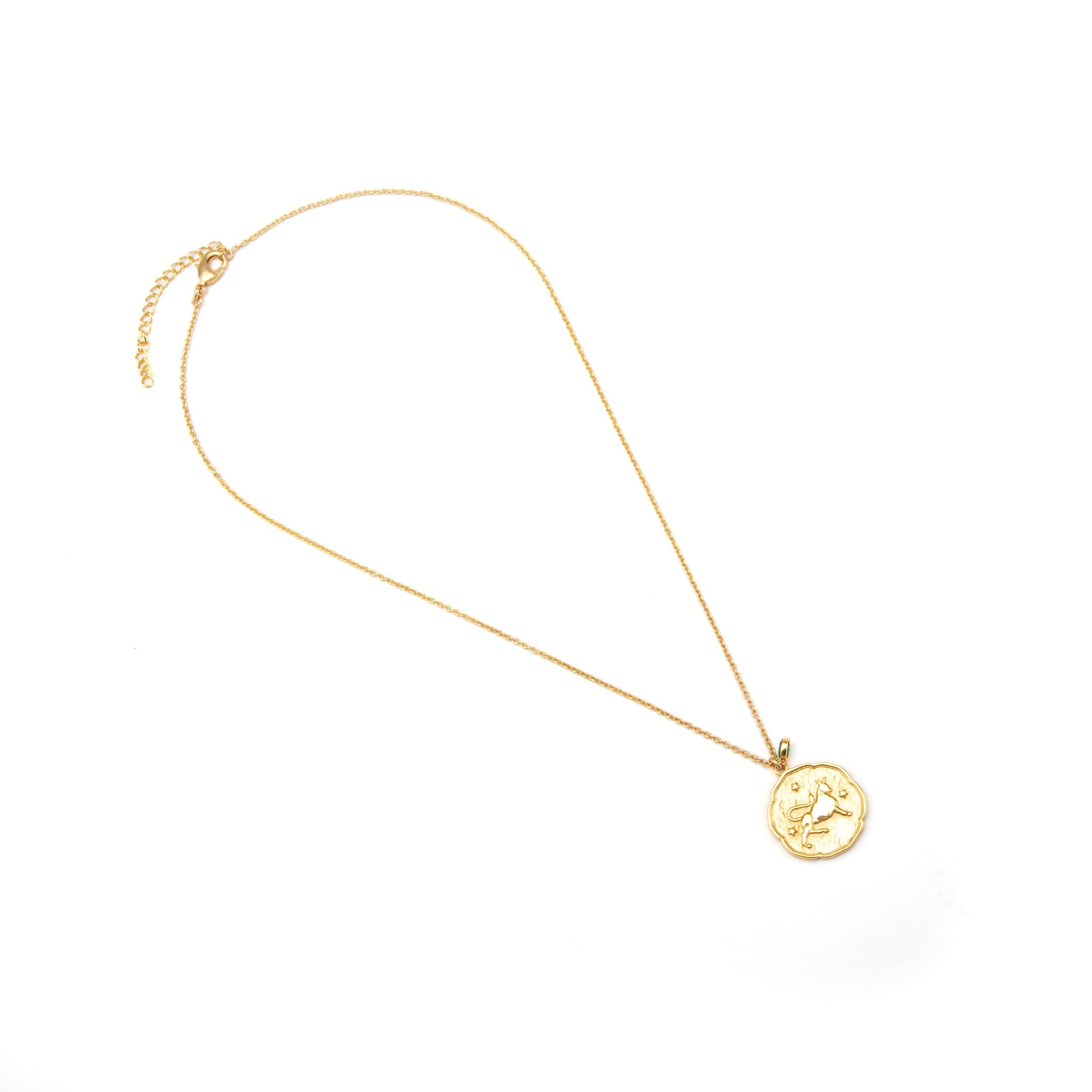 Taurus Necklace with Birth Stone Charm