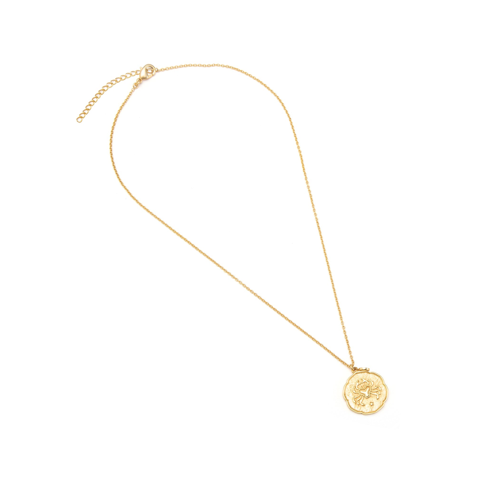 Cancer Necklace With Birth Stone Charm