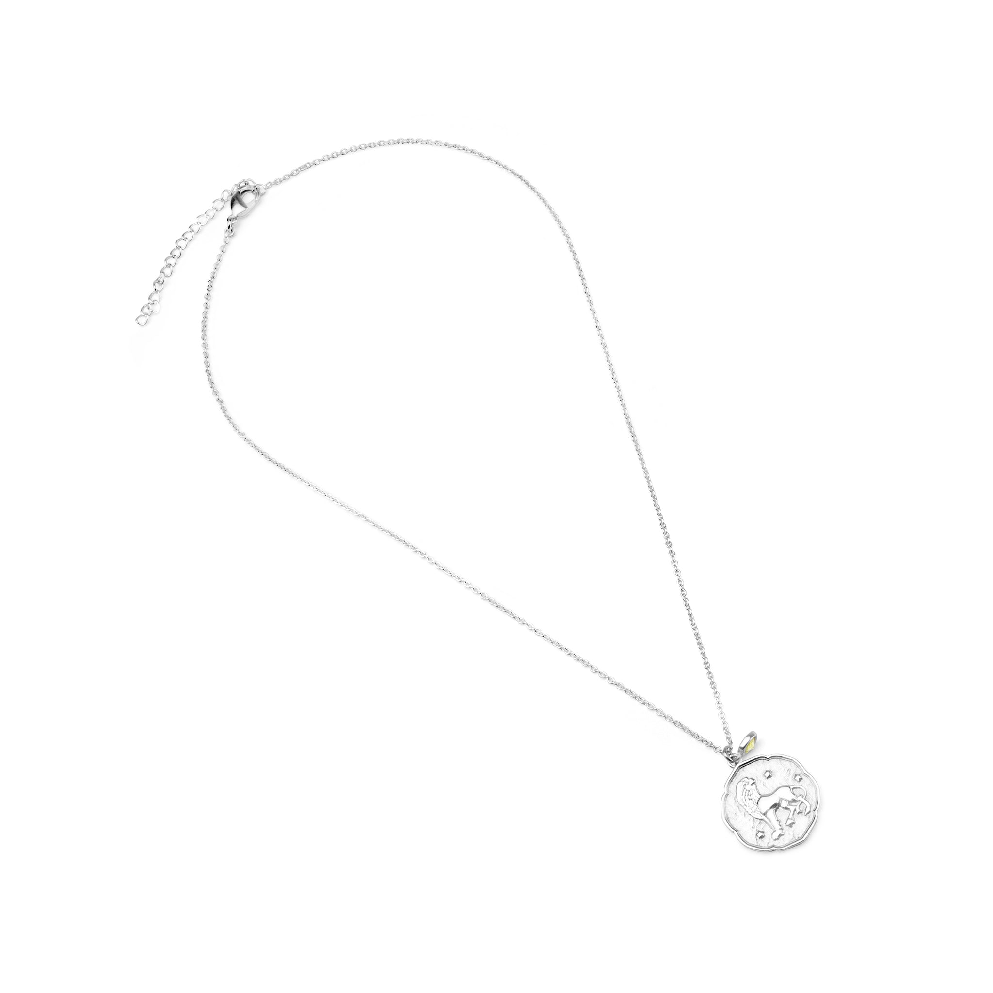Leo Necklace with Birth Stone Charm