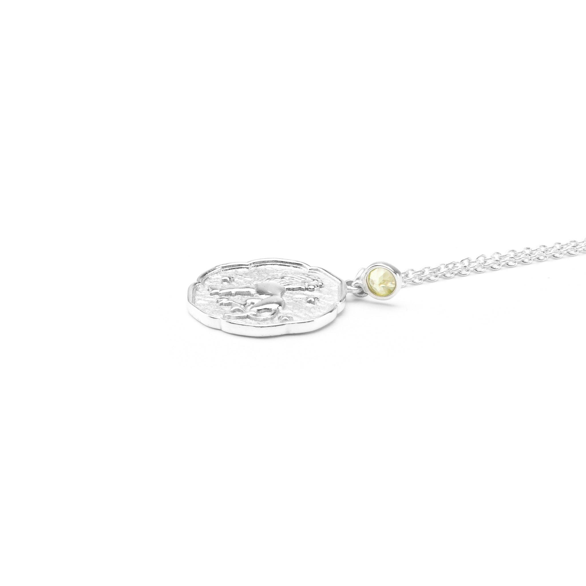 Leo Necklace with Birth Stone Charm