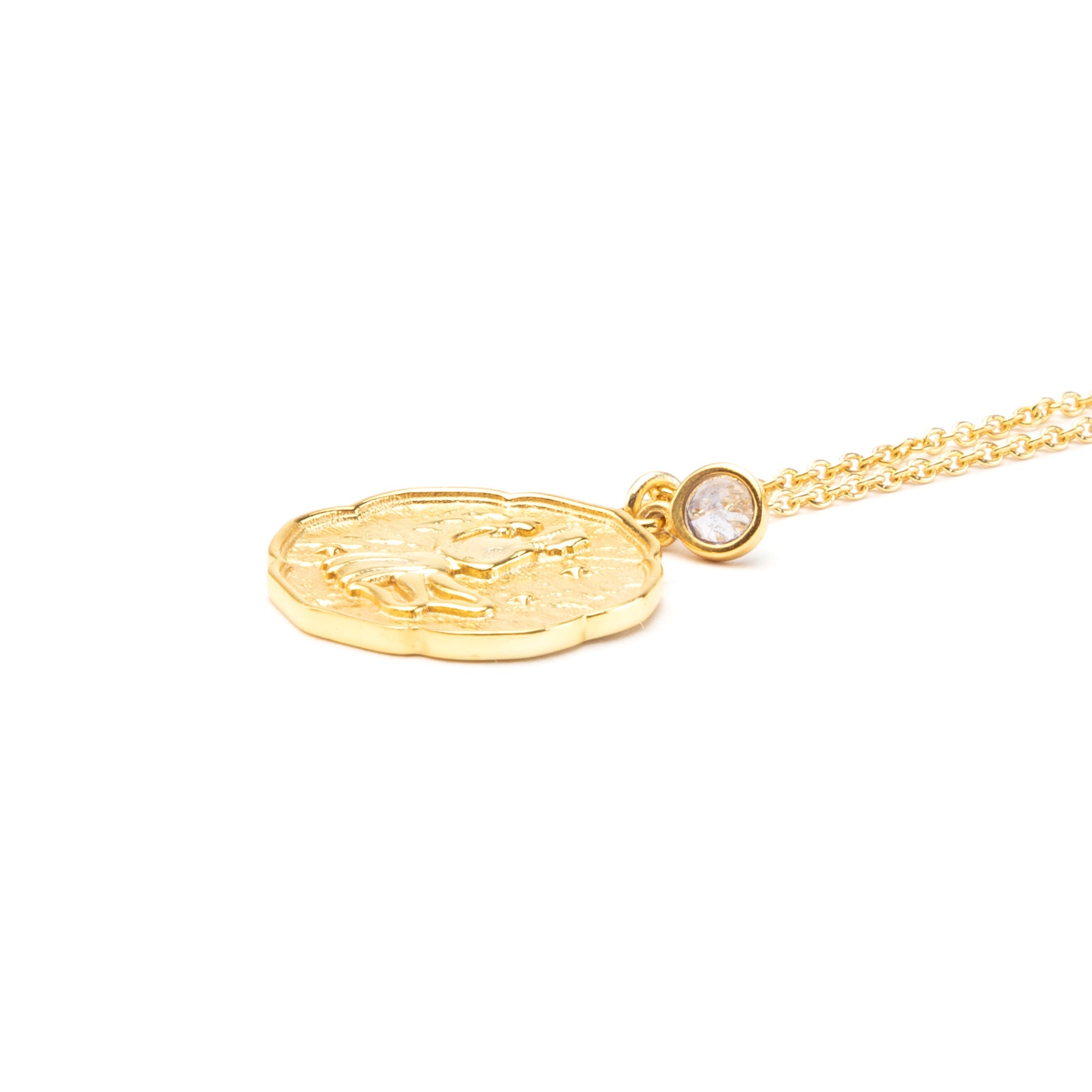 Virgo Necklace With Birth Stone Charm