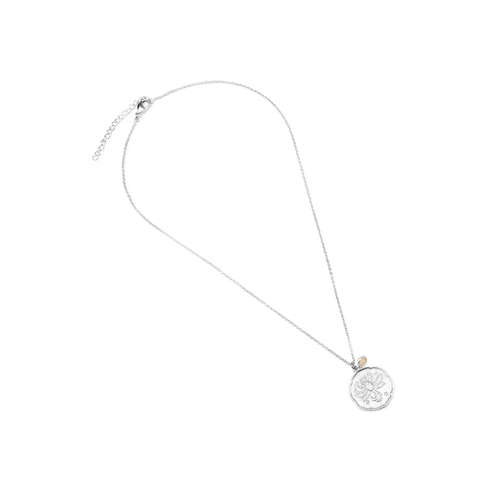 Scorpio Necklace With Birth Stone Charm