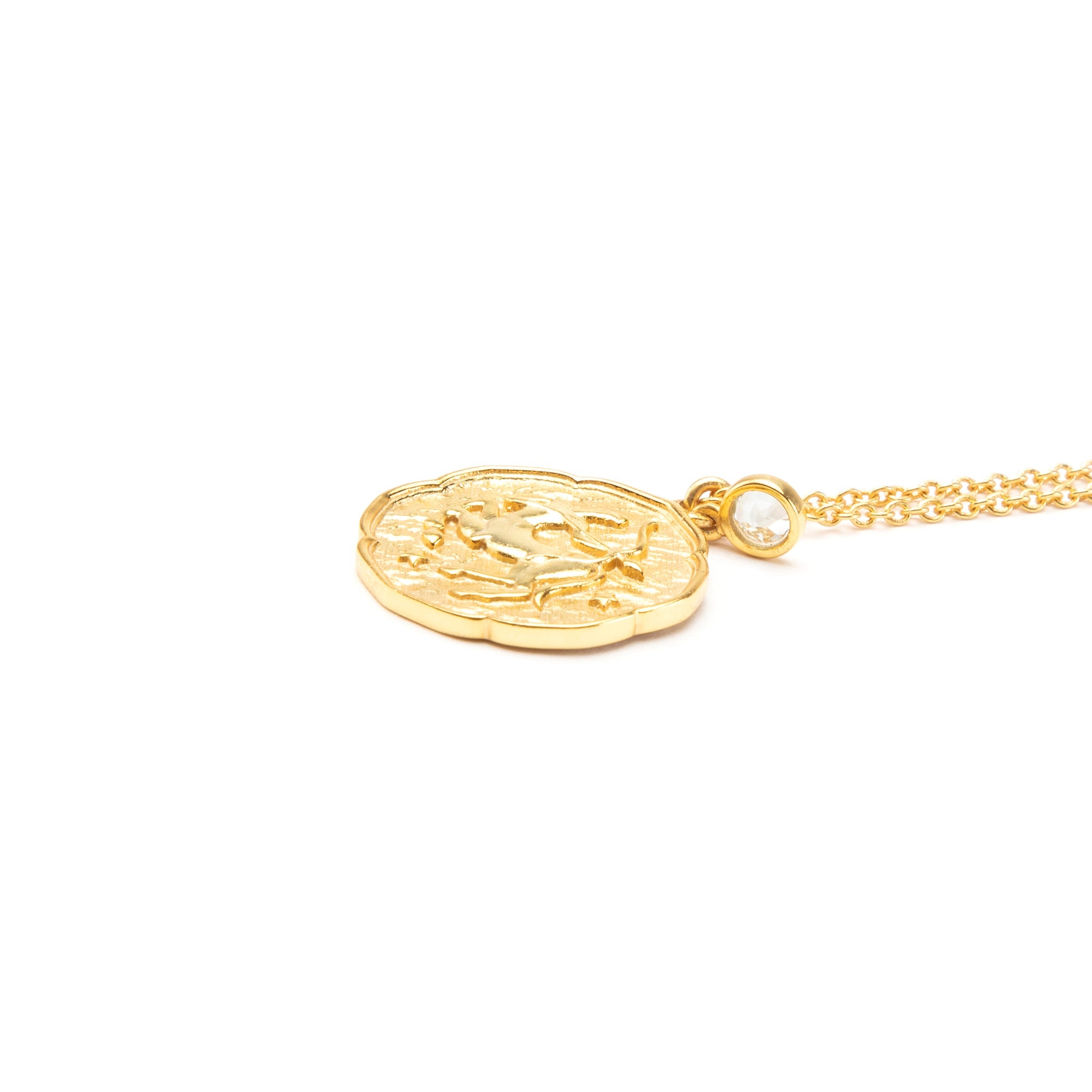 Sagittarius Necklace With Birth Stone Charm