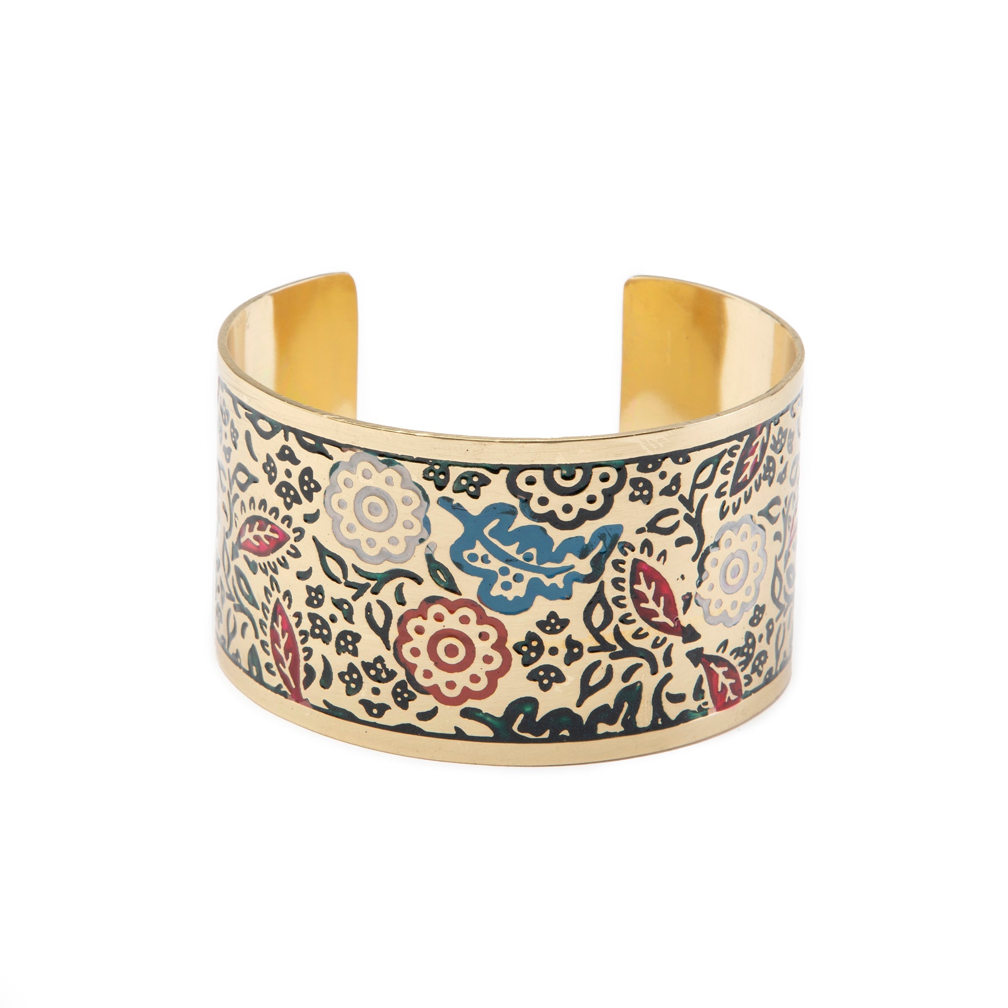Flower Hand Painted Cuff