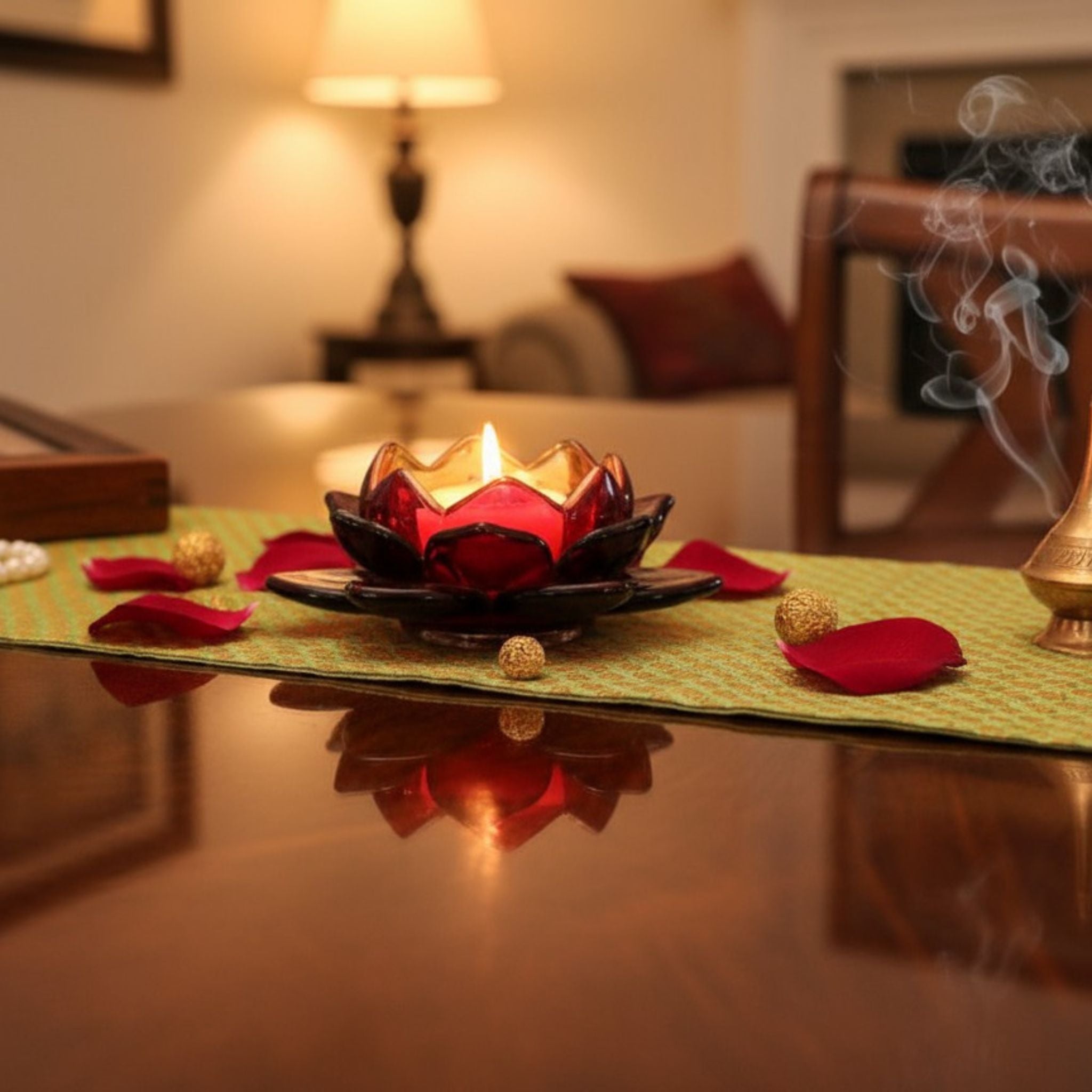 Lotus Glow Votive Holder Gift Set - 2 Piece