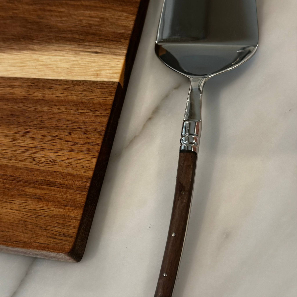 Curved Wood Cake Server