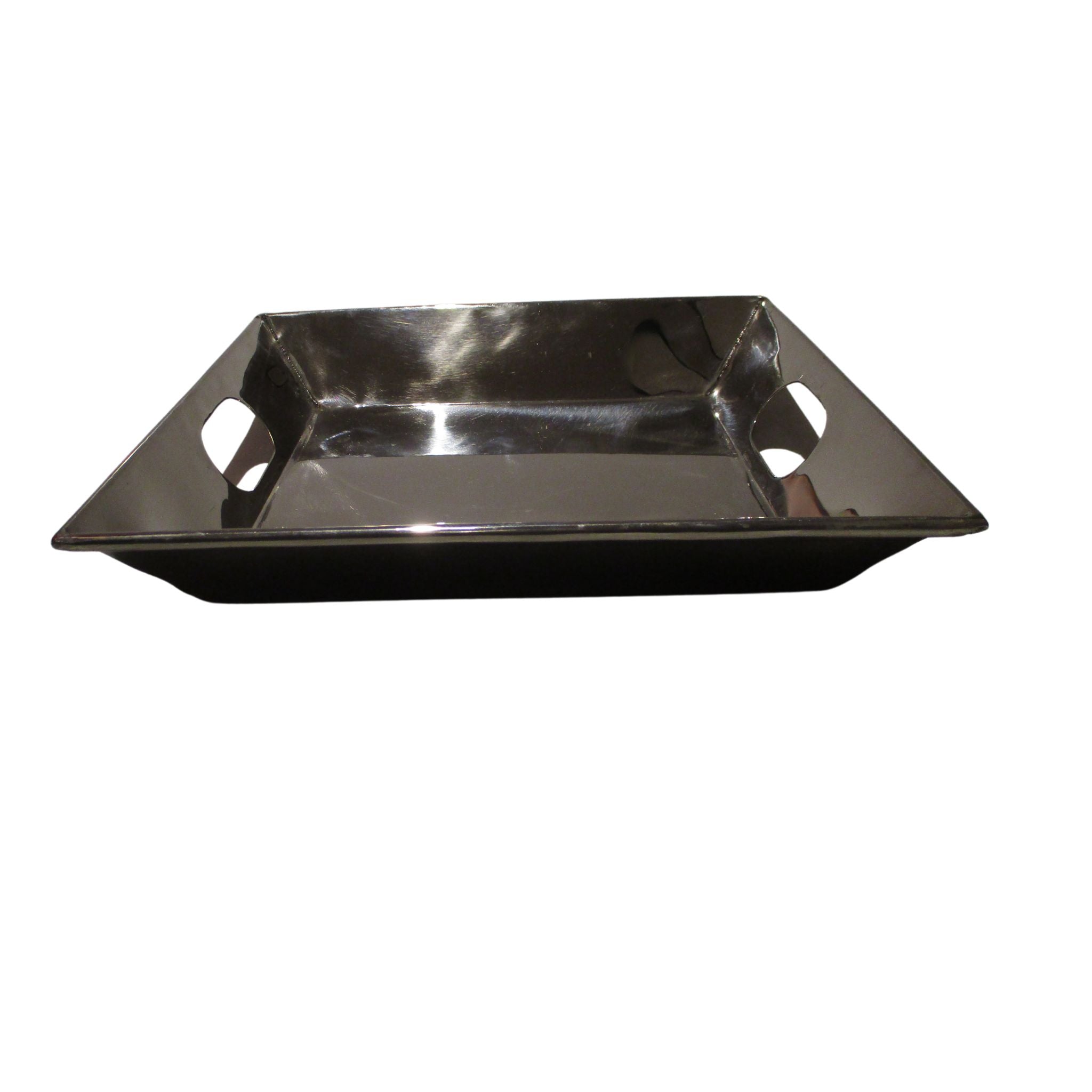 Silver Square Gunmetal Tray