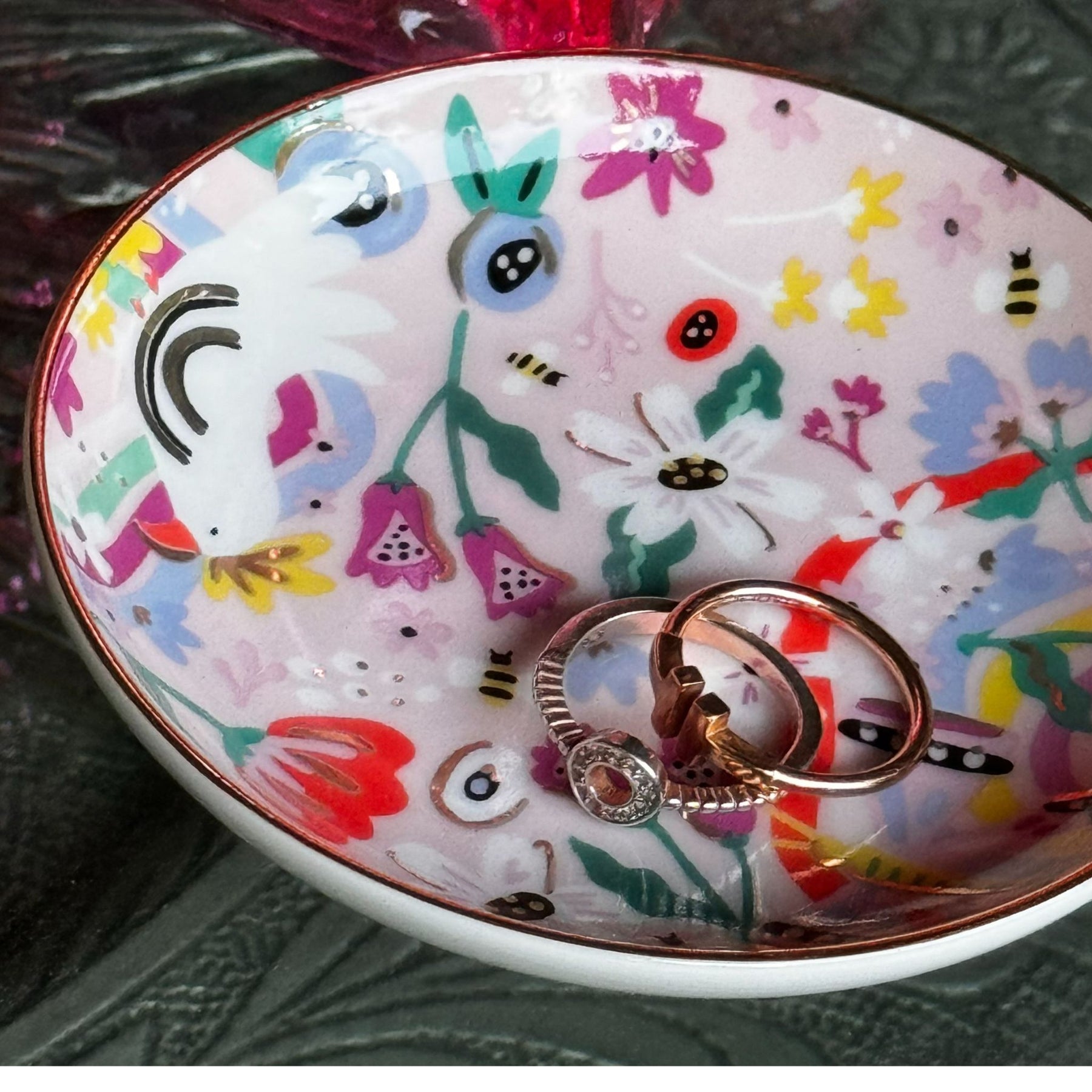 Butterfly Garden Trinket Dish