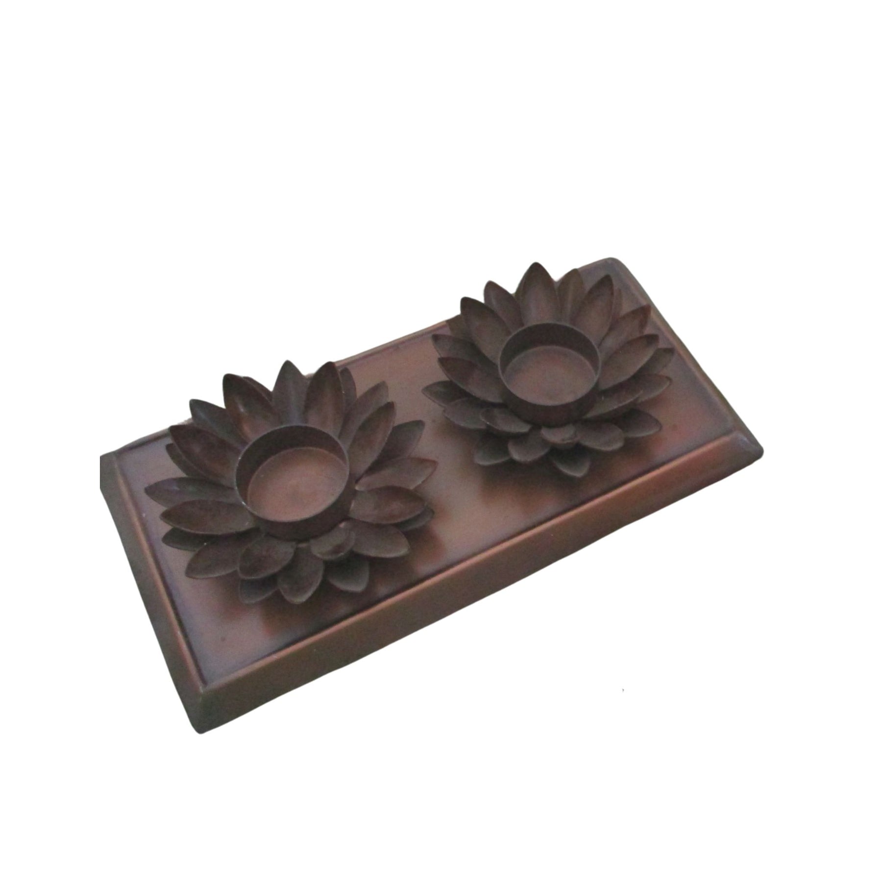 Copper Lotus Tealight