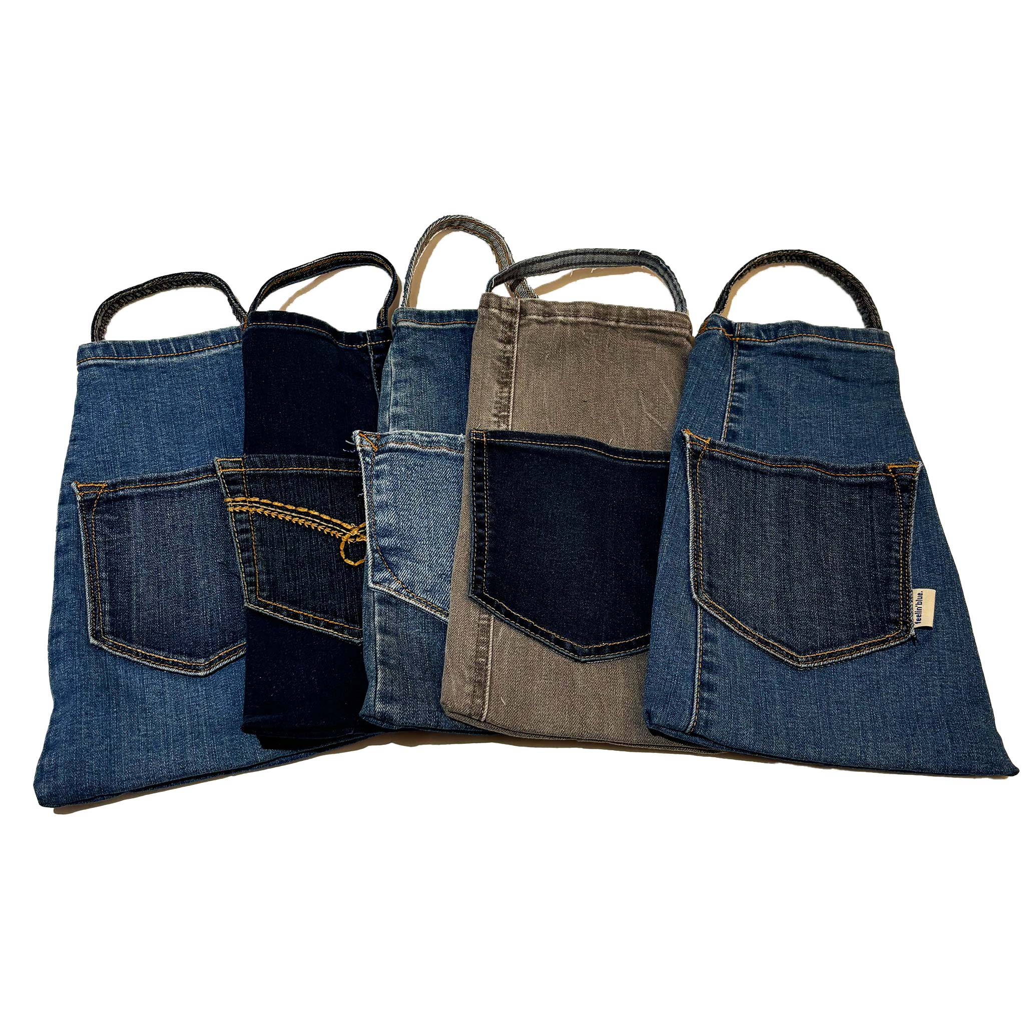 Denim Wine Bag & Aluminum Wine Coaster