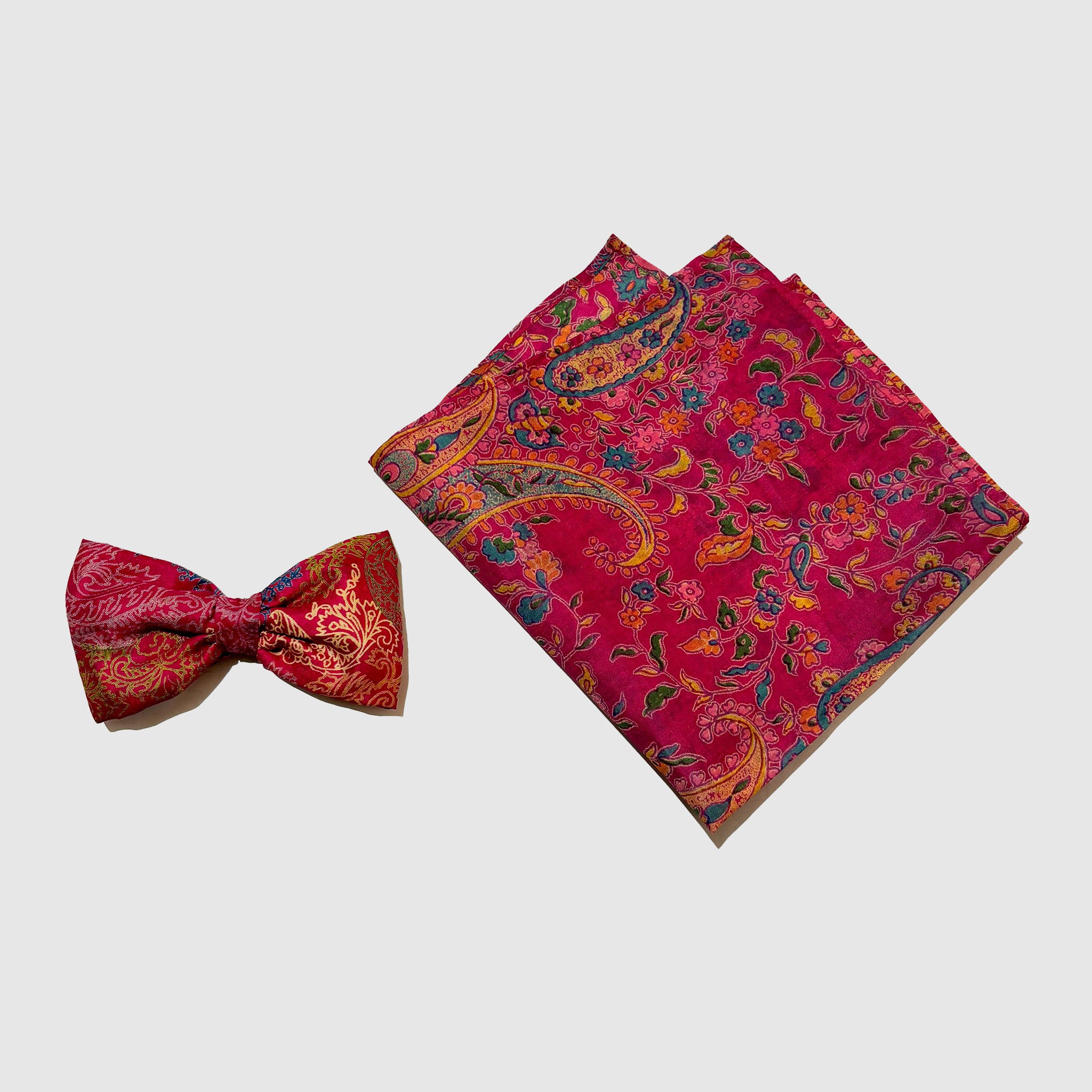 Desert Coral Bowtie + Pocket Square