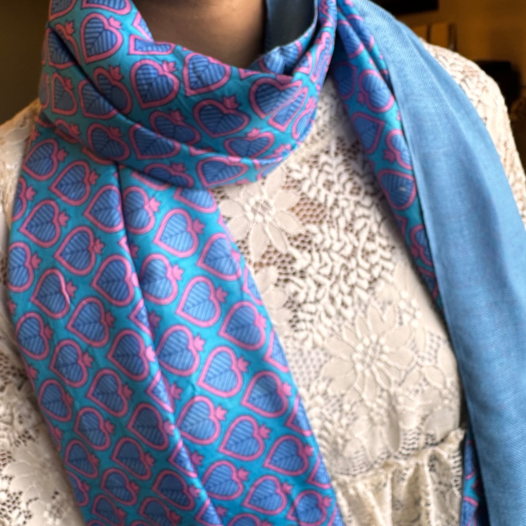 Ekta Upcycled Sari Reversible Shawl Handcrafted, Sustainable, One-of-a-Kind Ethical Fashion