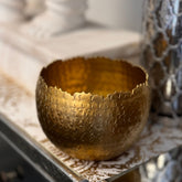 Gilded Hammered Bowls