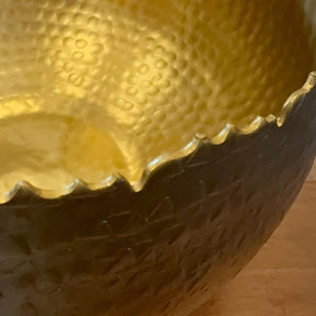 Gilded Hammered Bowls