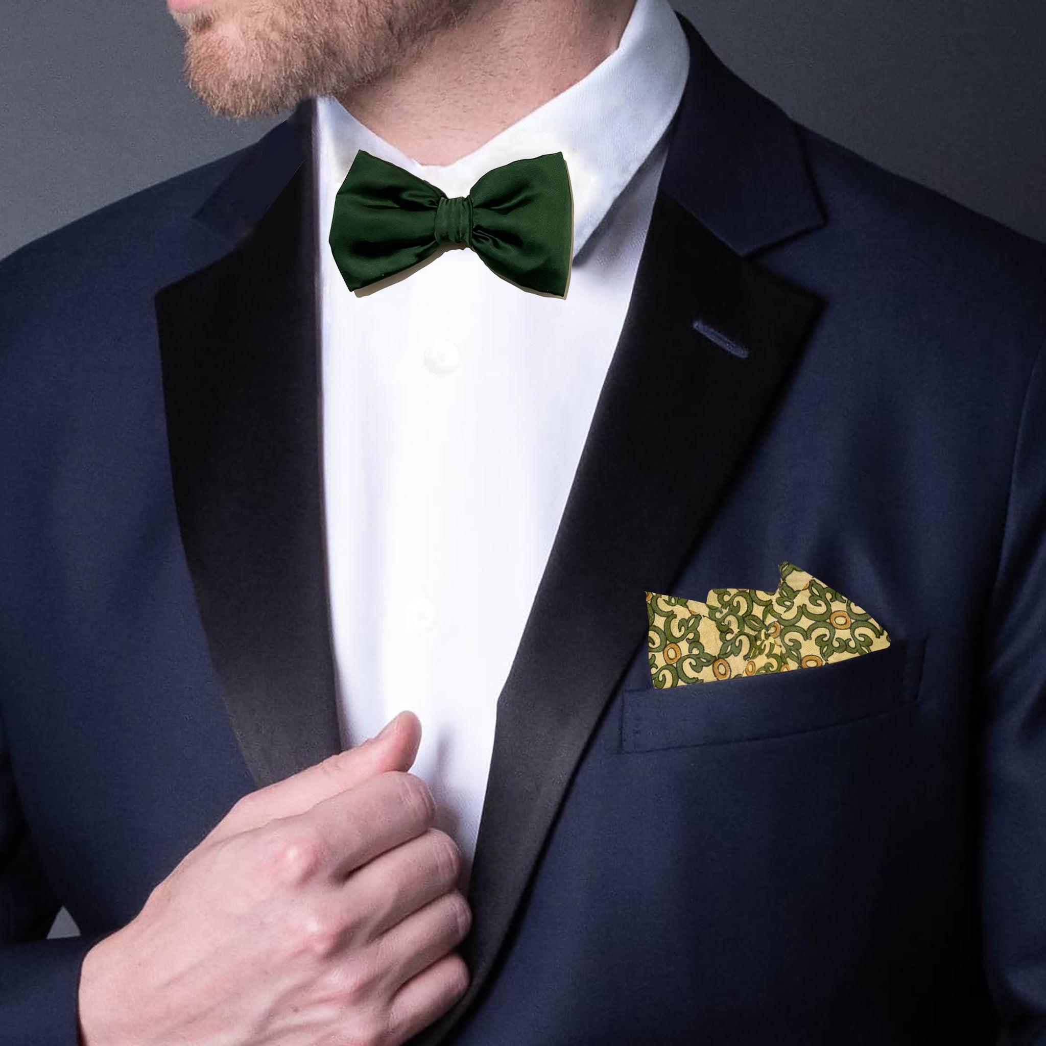 Verdant Heritage Bowtie & Pocket Square