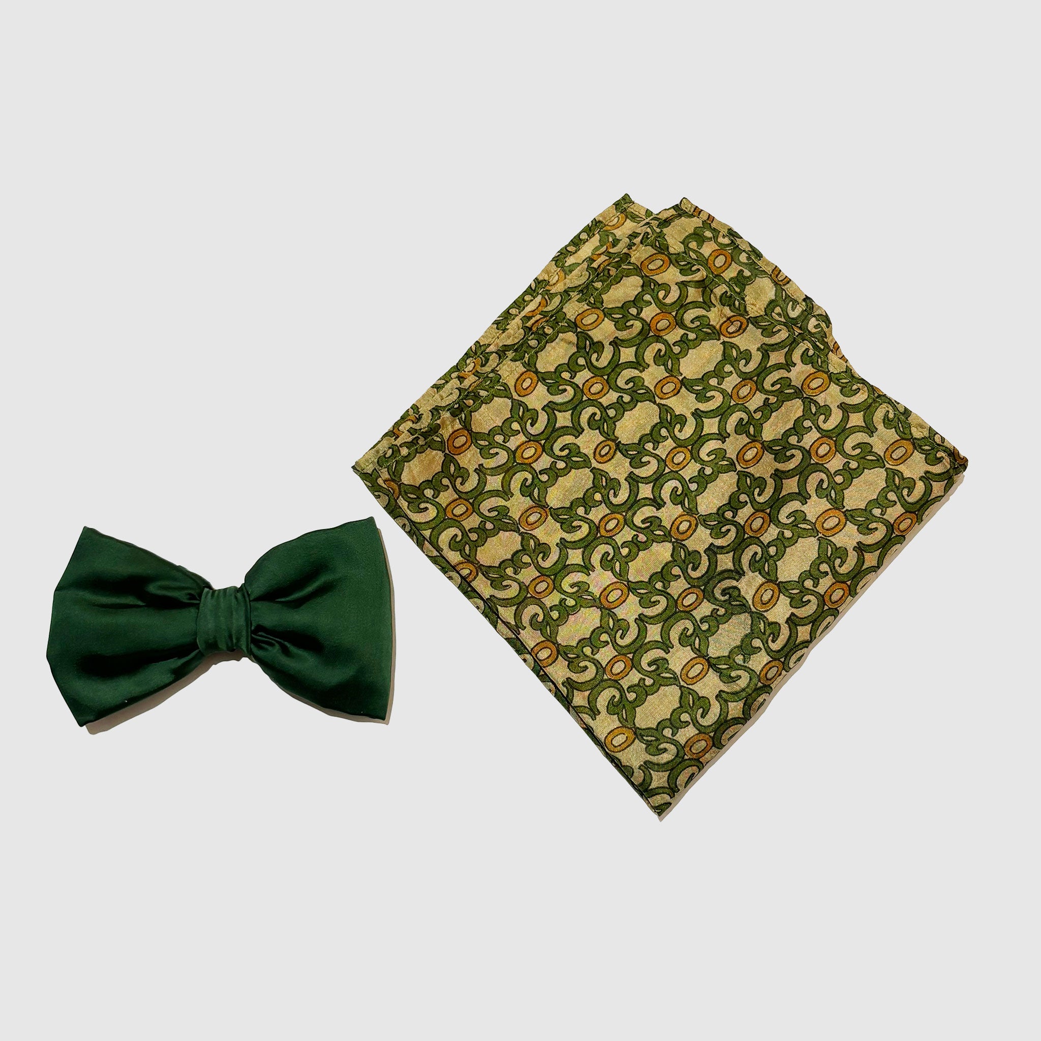 Verdant Heritage Bowtie & Pocket Square