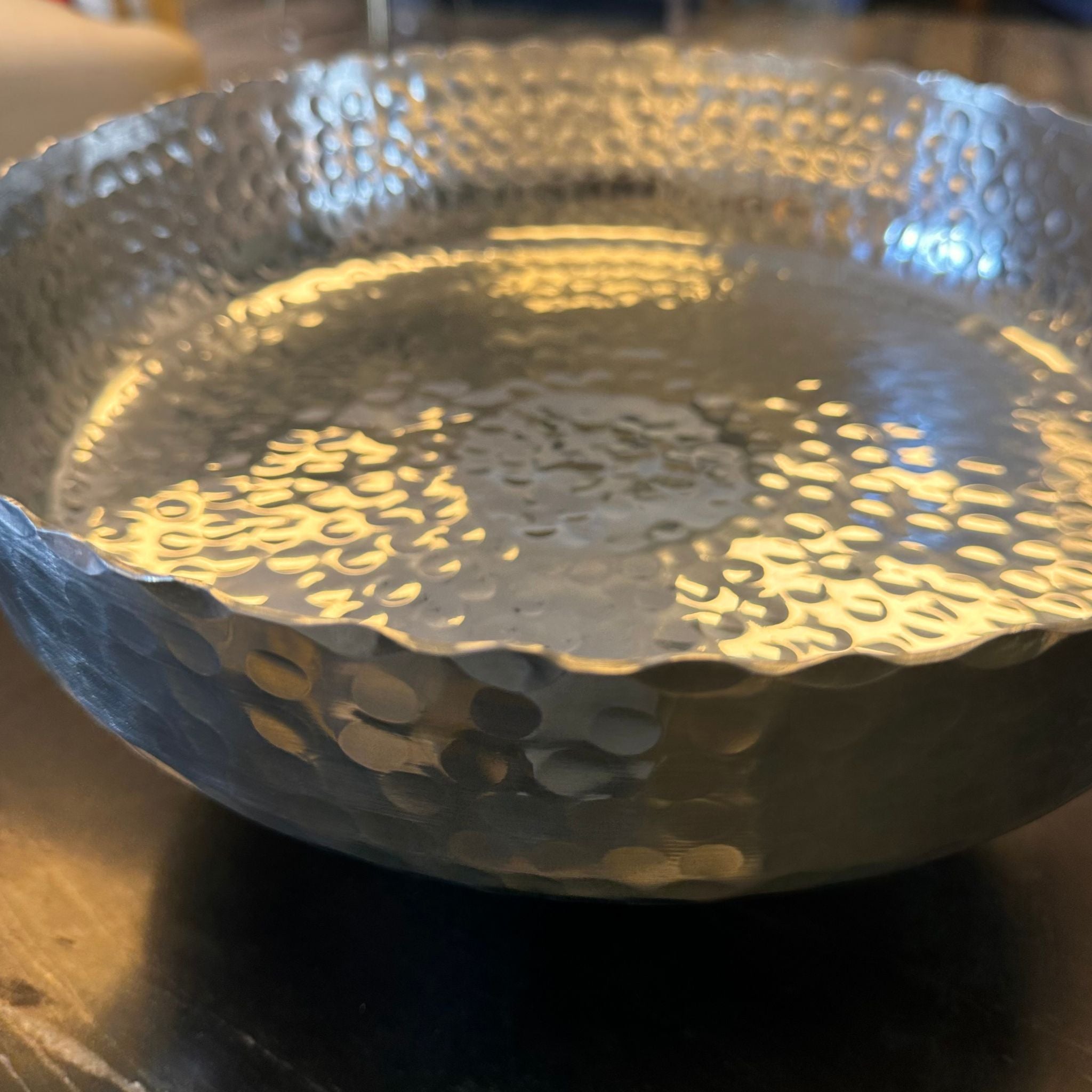 Hammered Round Bowl