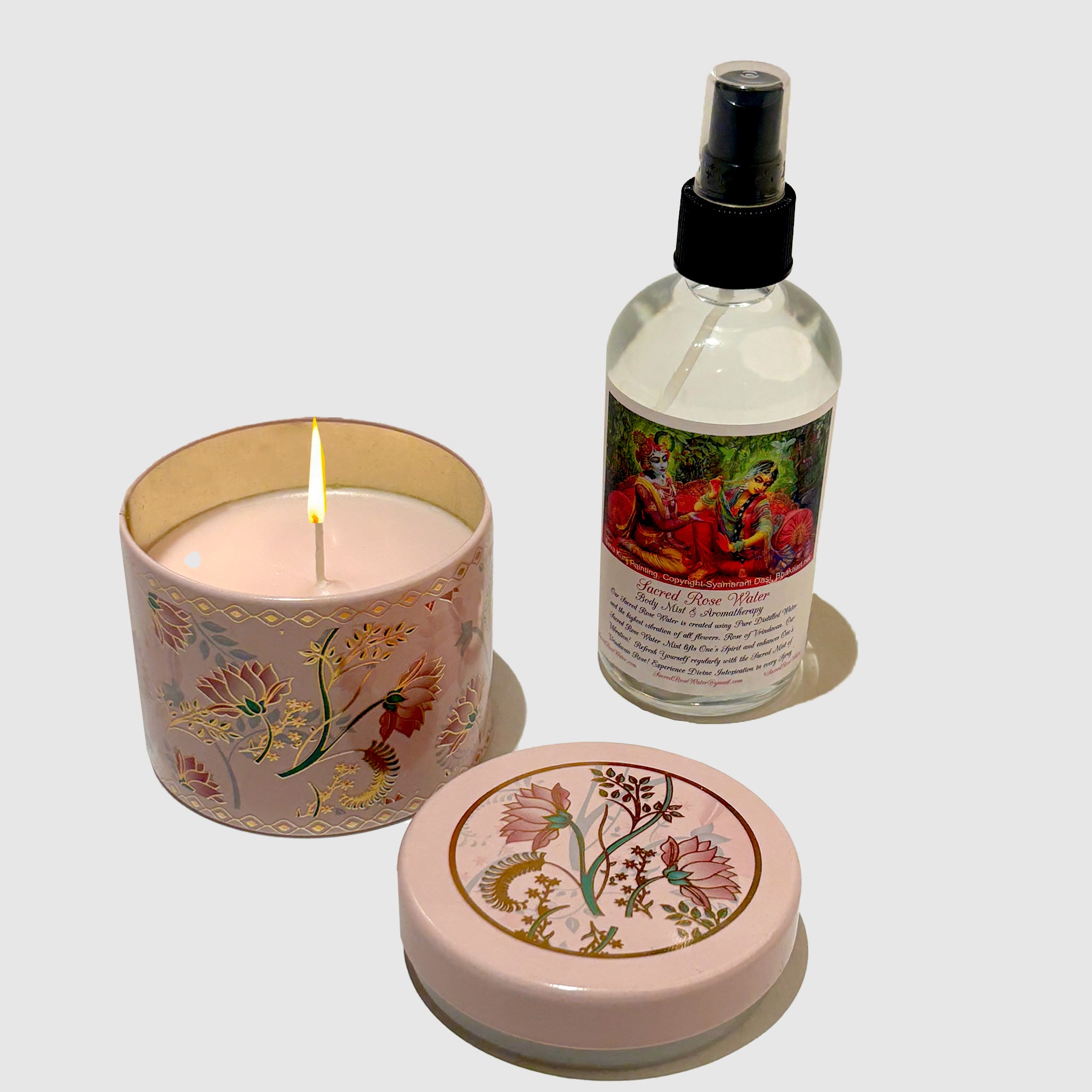 Luxury Rose Essence Mist & Candle Self-Care Set