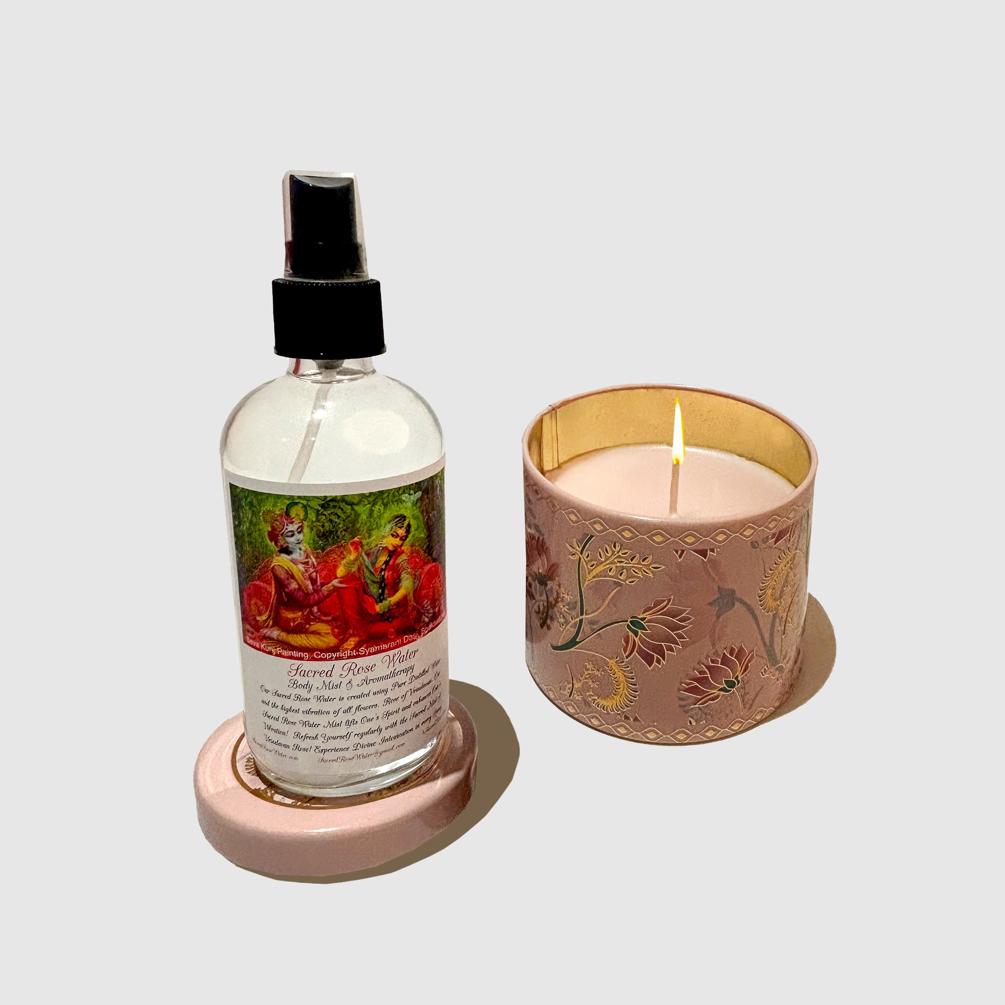 Luxury Rose Essence Mist & Candle Self-Care Set