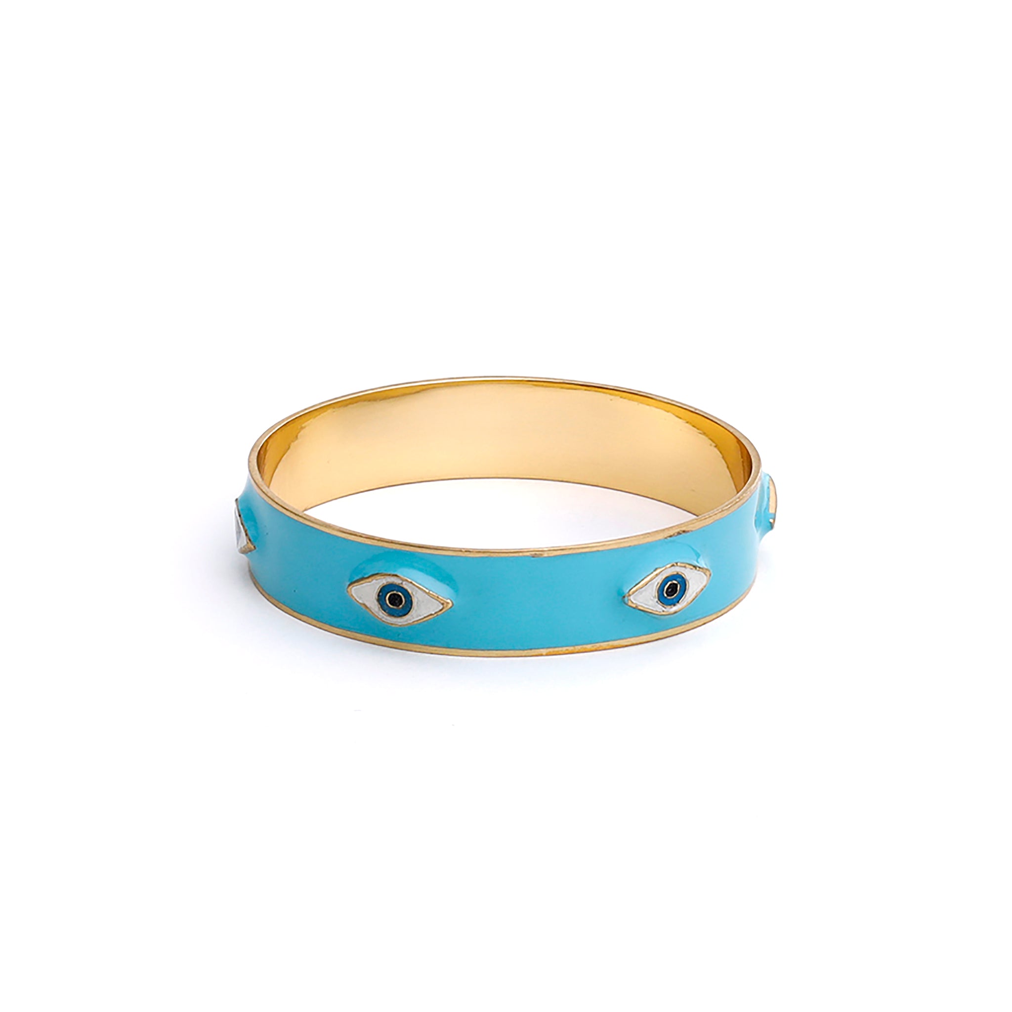 Evil Eye Enamel Bangle