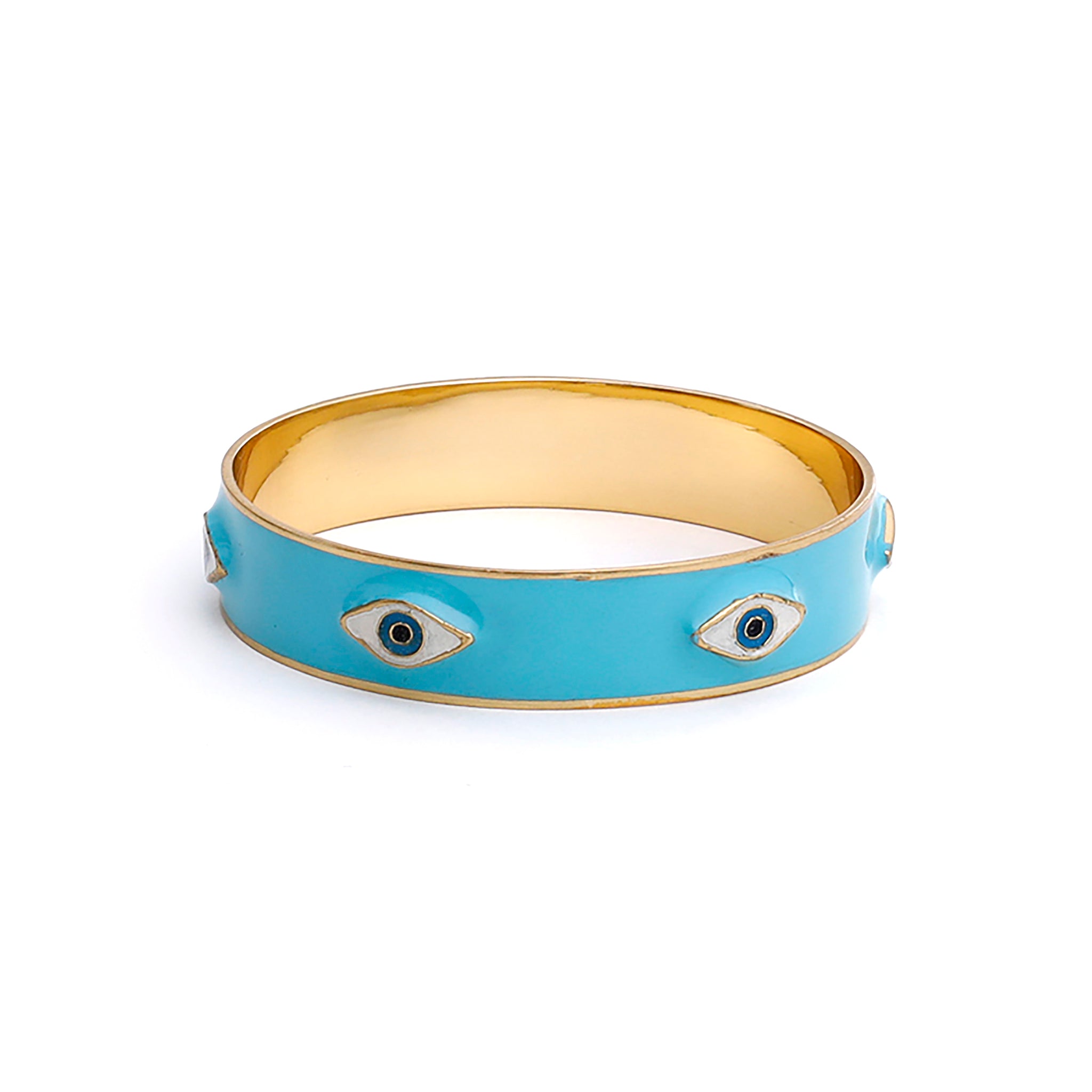 Evil Eye Enamel Bangle