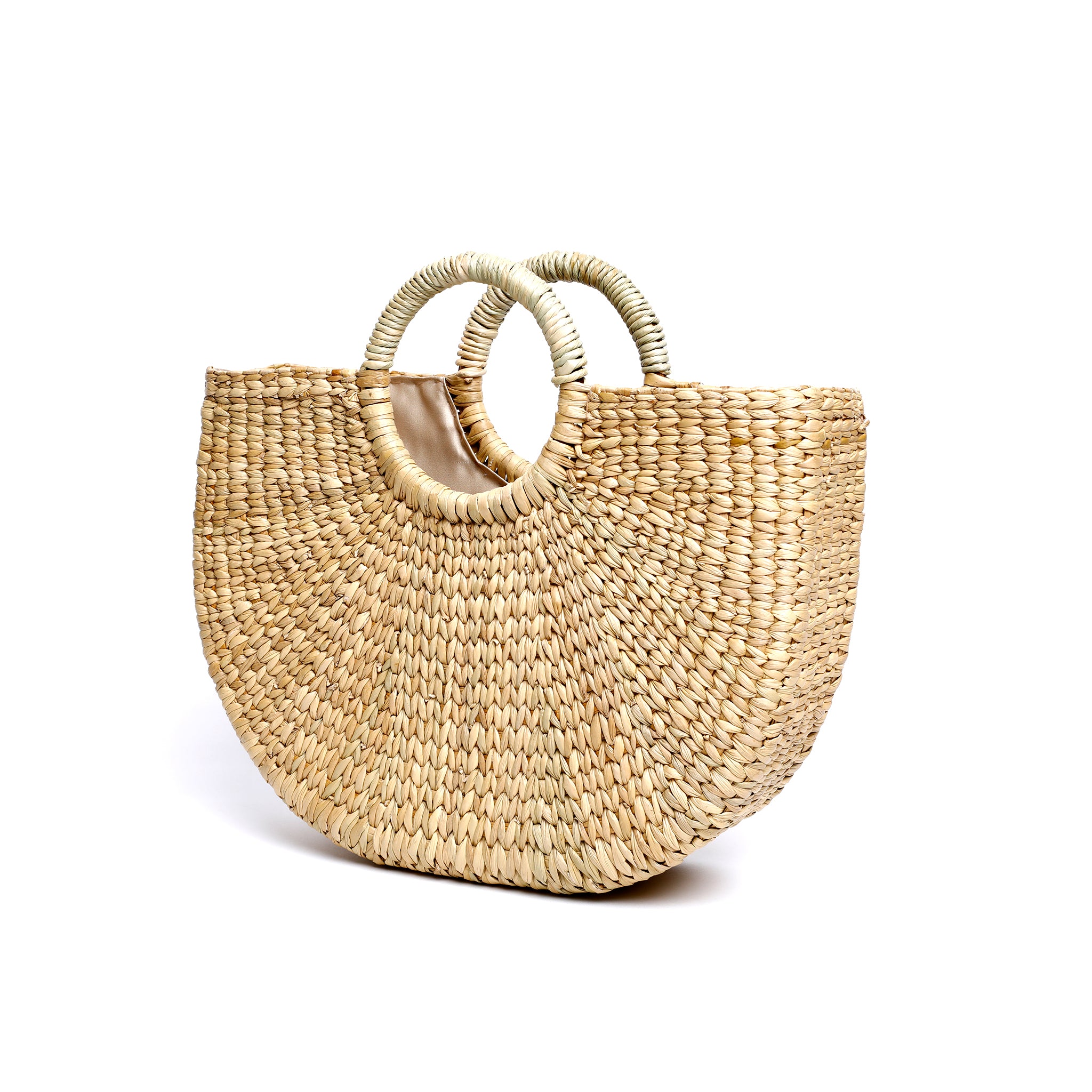 Turvi Straw Handmade Embroidered U Bag