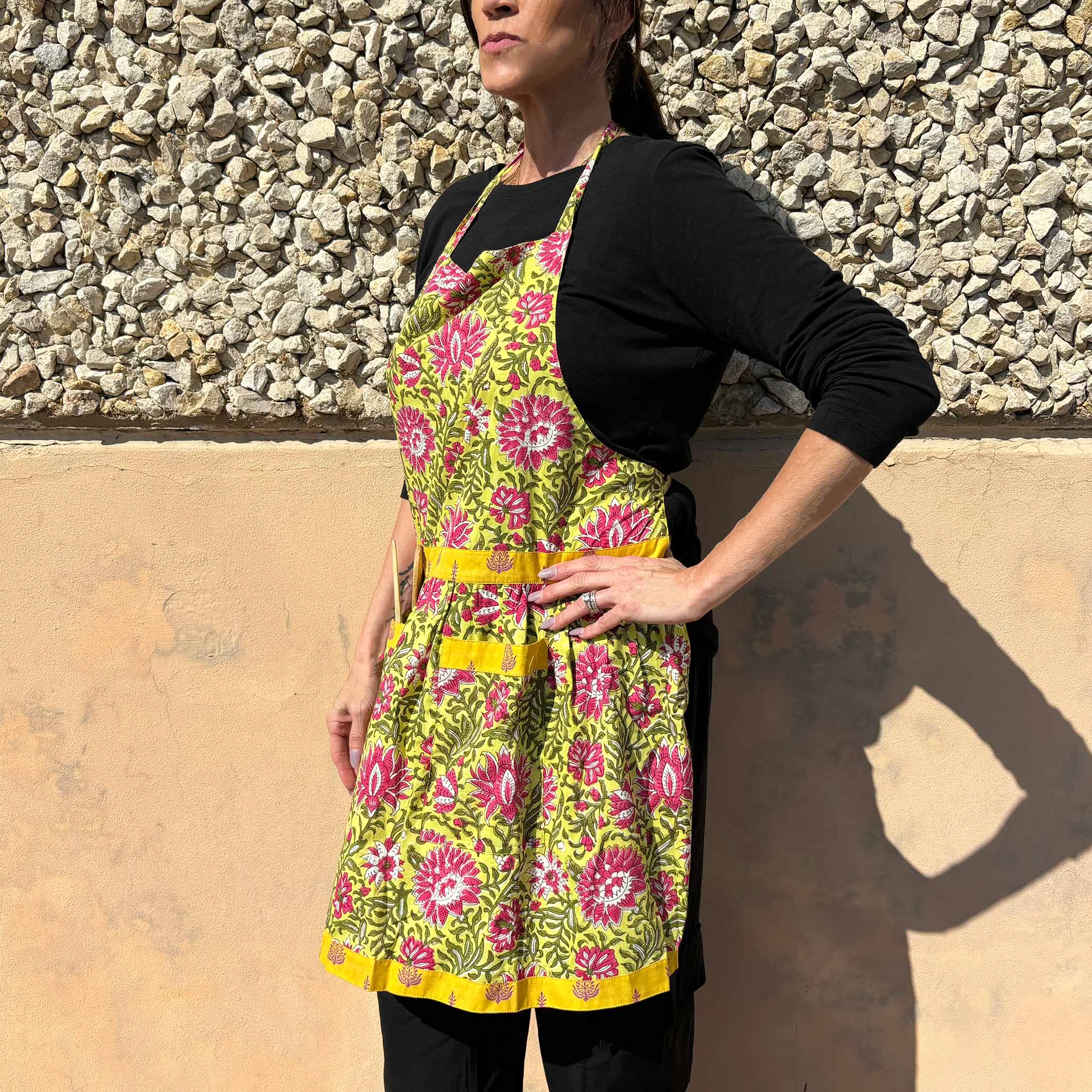 Kids or Adult Yellow Blooming Apron