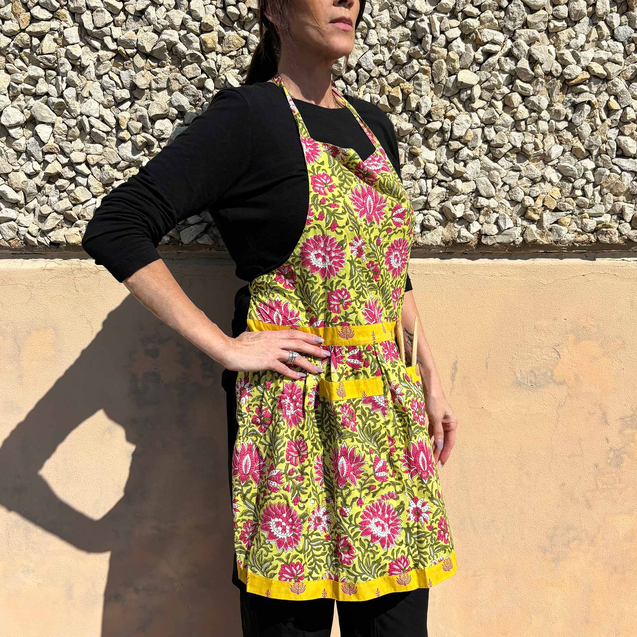 Kids or Adult Yellow Blooming Apron