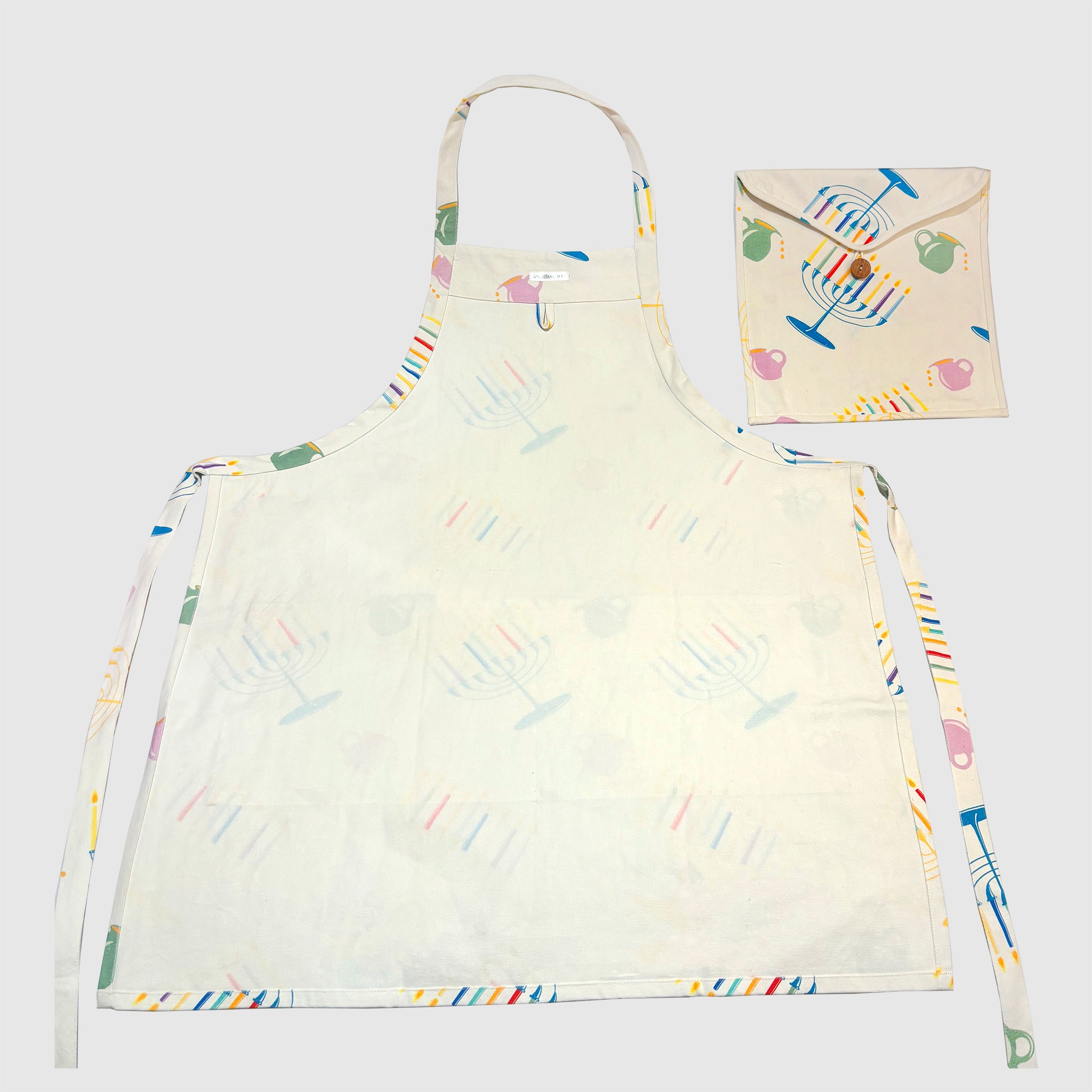 Adult Multi-Colored Hanukkah Apron