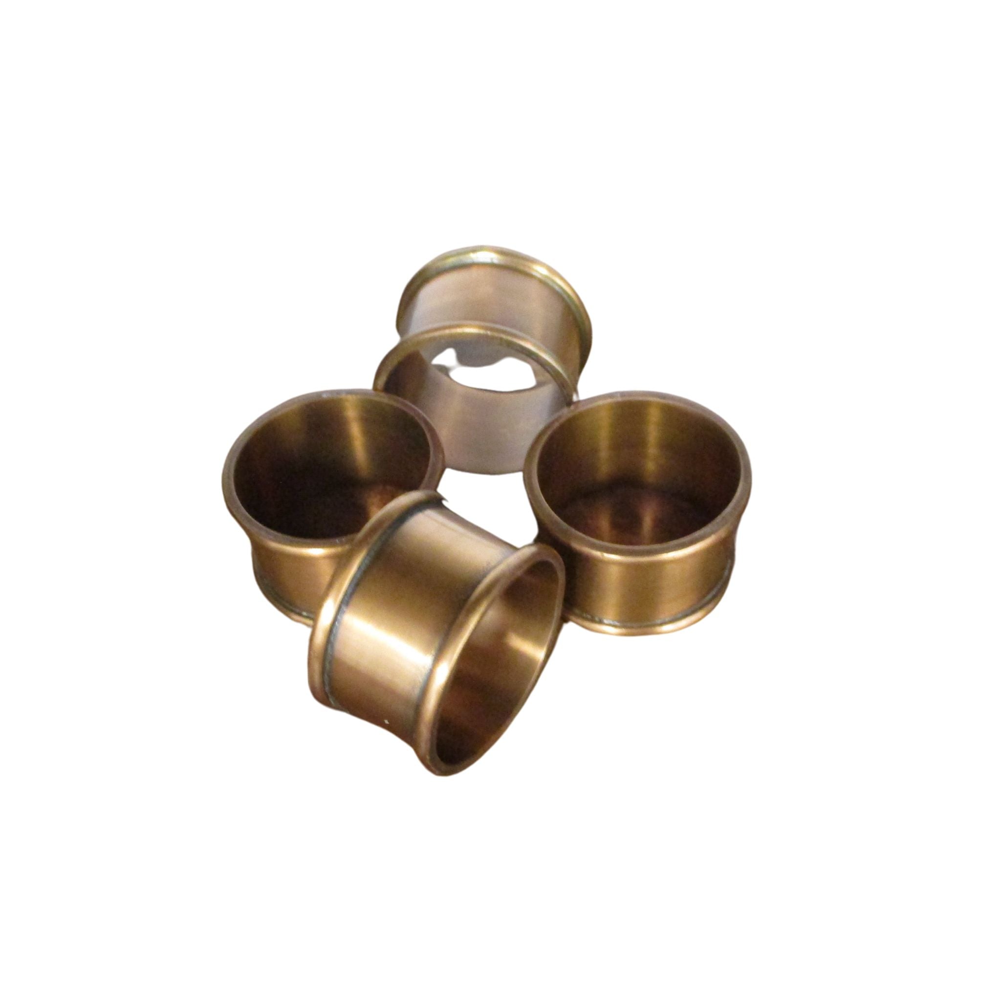 Copper Napkin Rings - Basic Set of 4