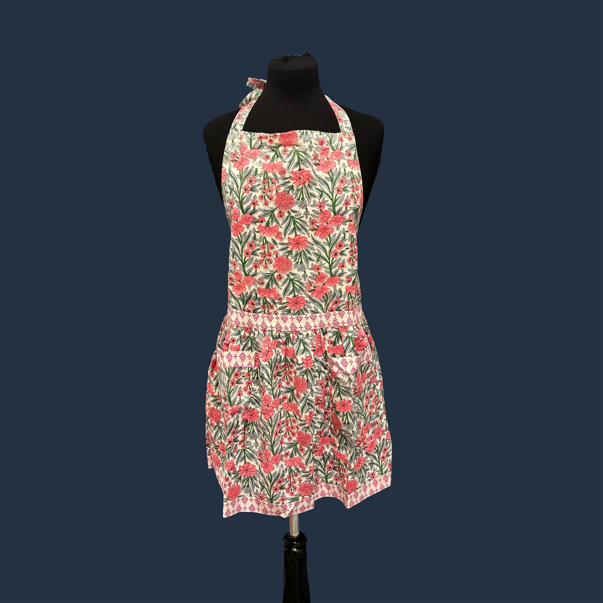 Kids or Adult Pink Blooming Apron