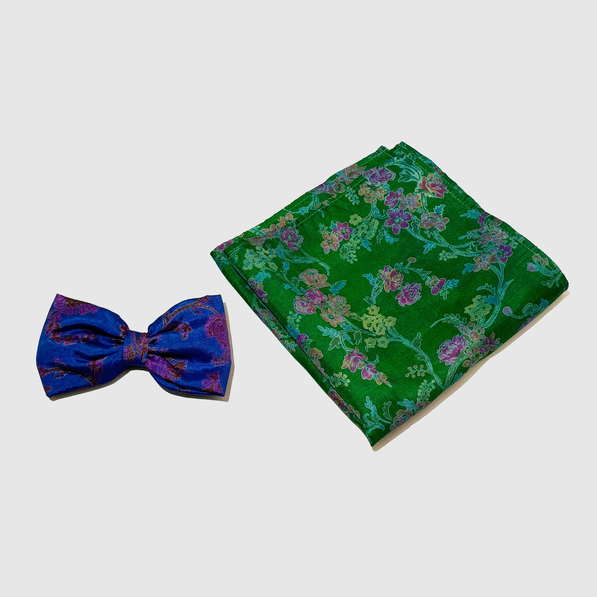 Cobalt Regent Bowtie & Pocket Square