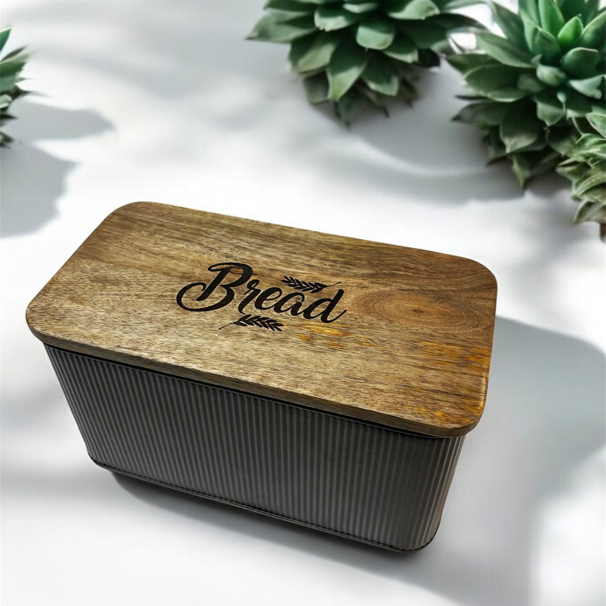 Rustic Wooden Bread Box