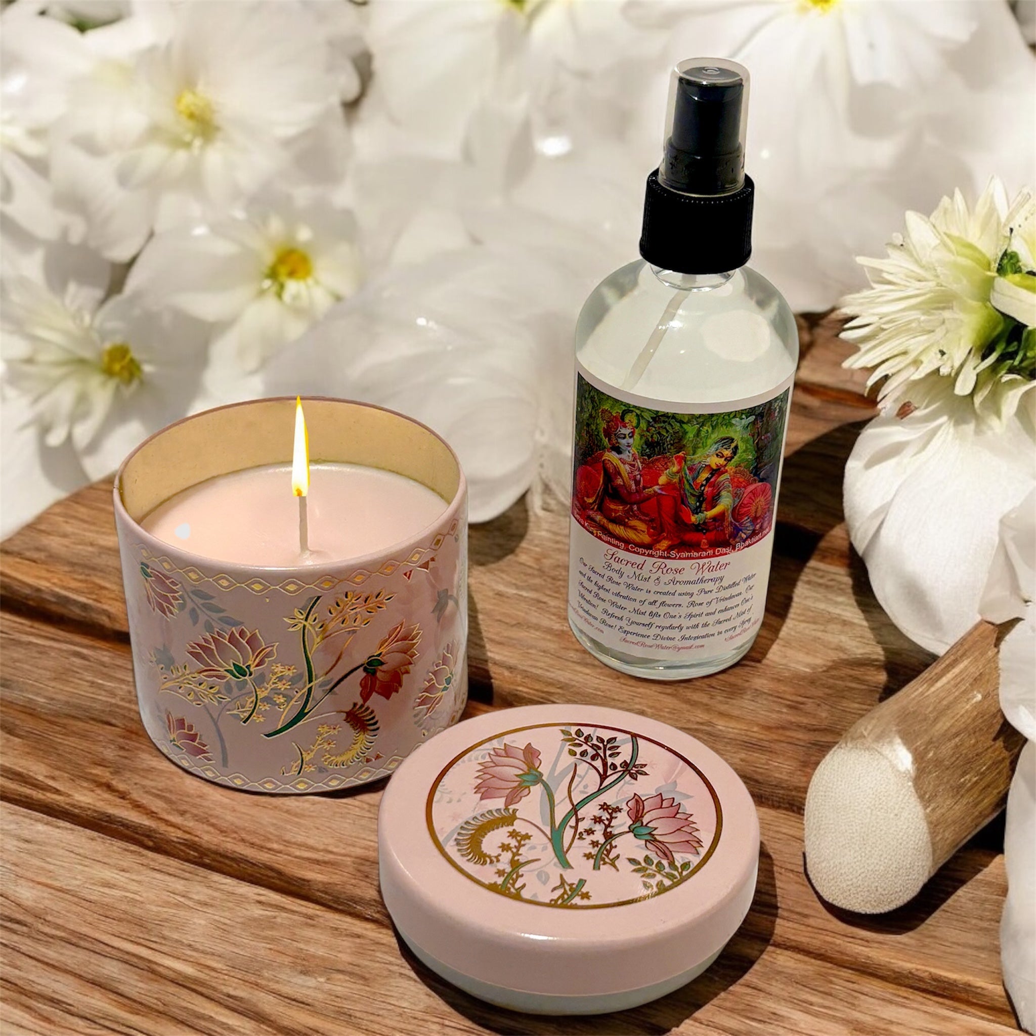 Luxury Rose Face Mist & Candle Gift Set