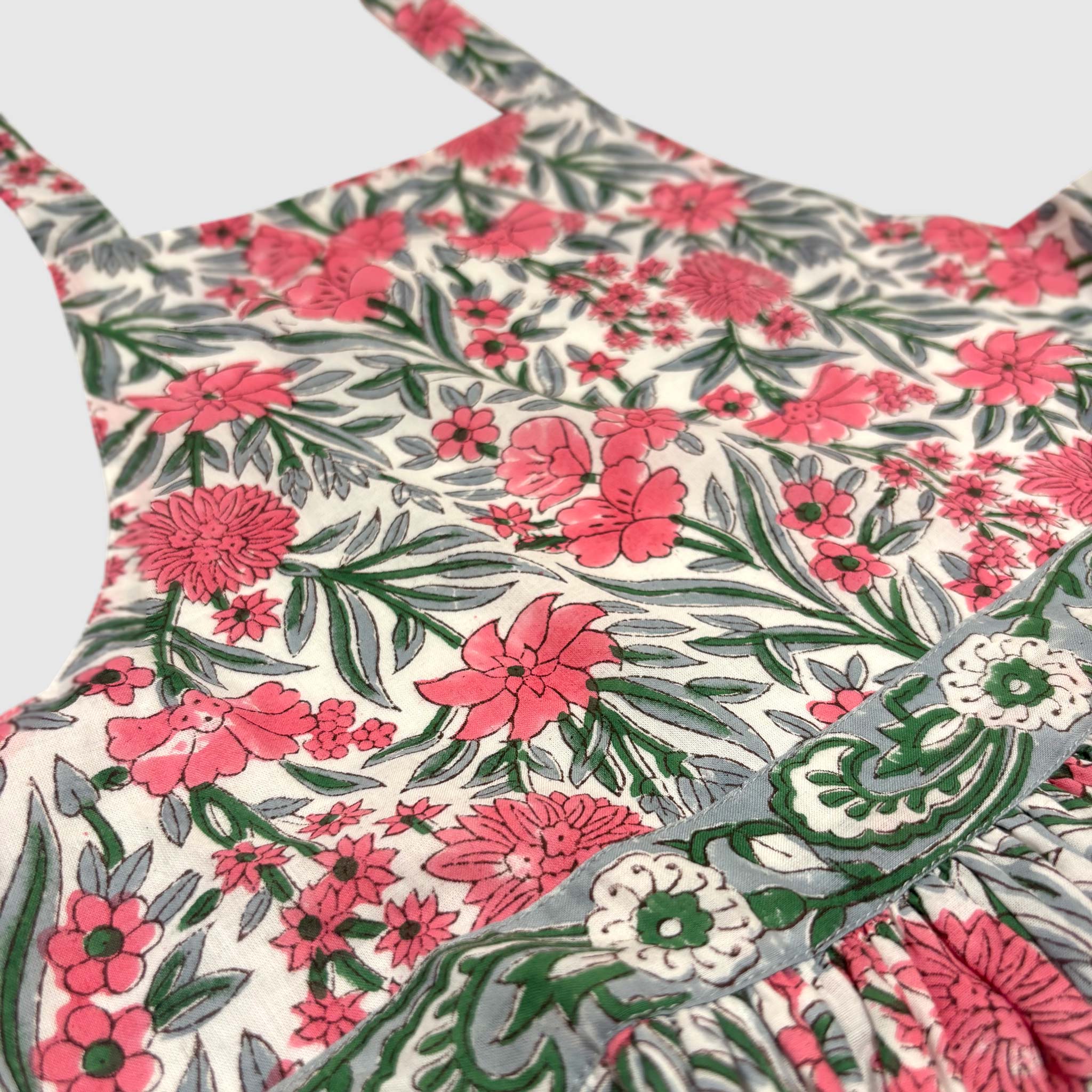 Kids or Adult Pink Blooming Apron