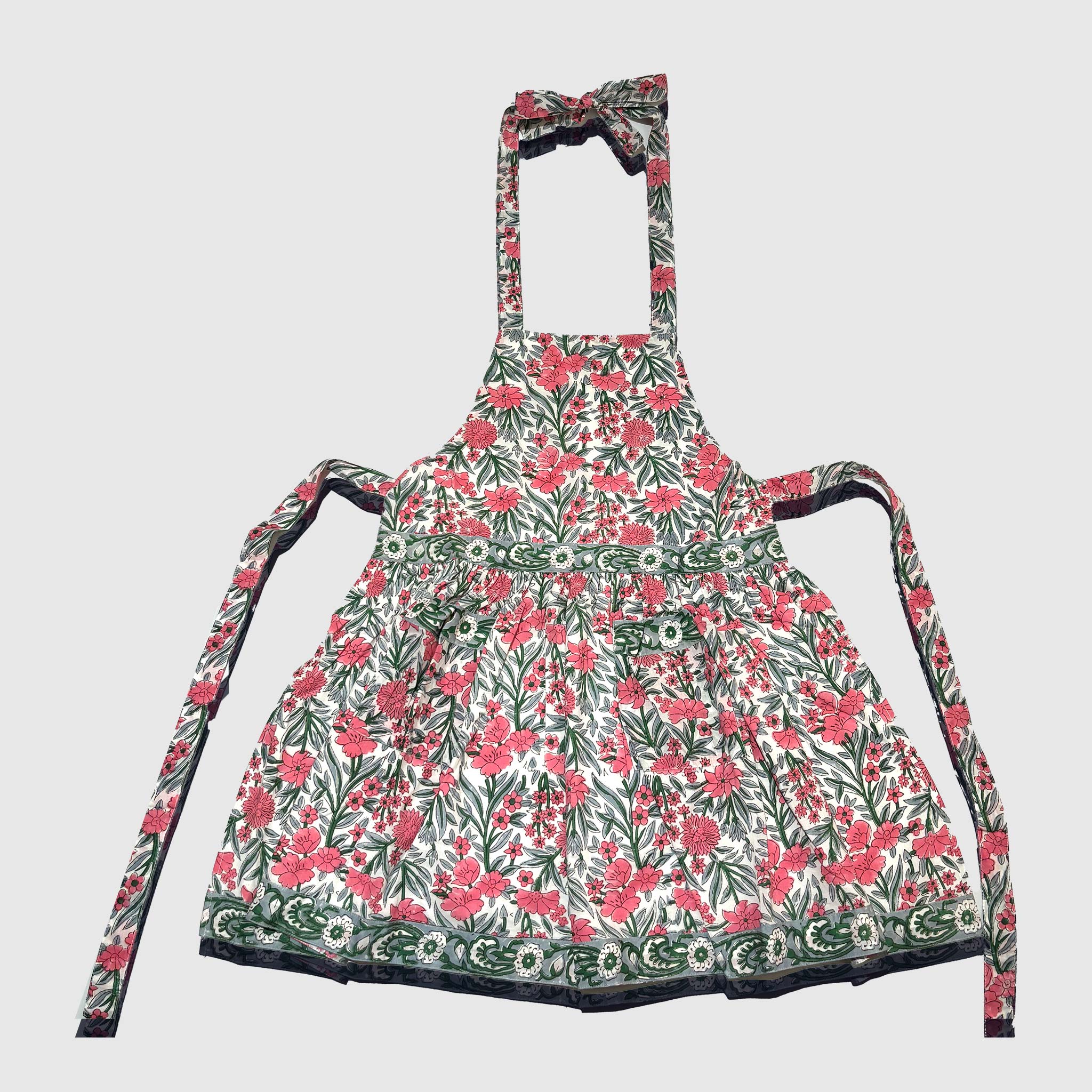 Kids or Adult Pink Blooming Apron