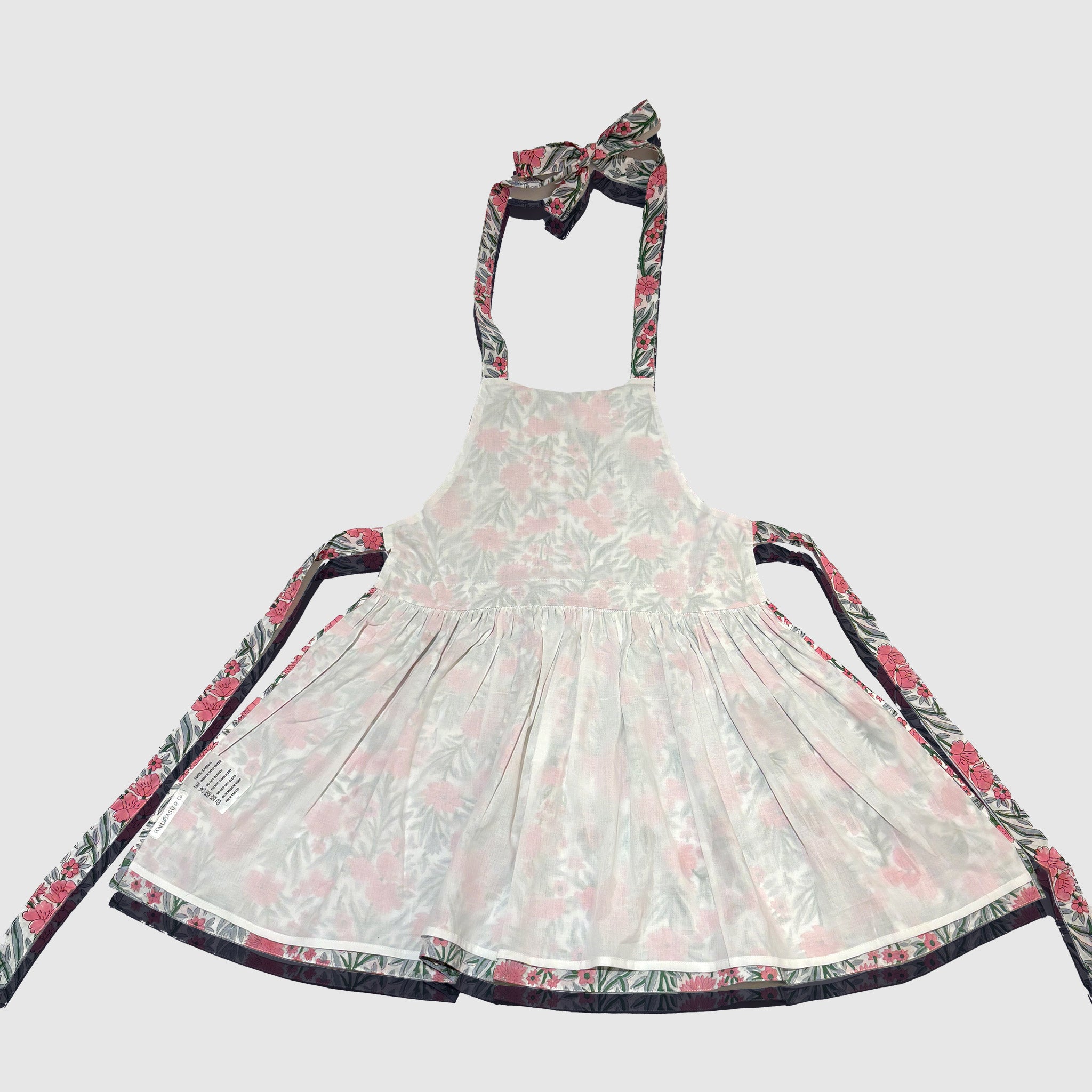 Kids or Adult Pink Blooming Apron