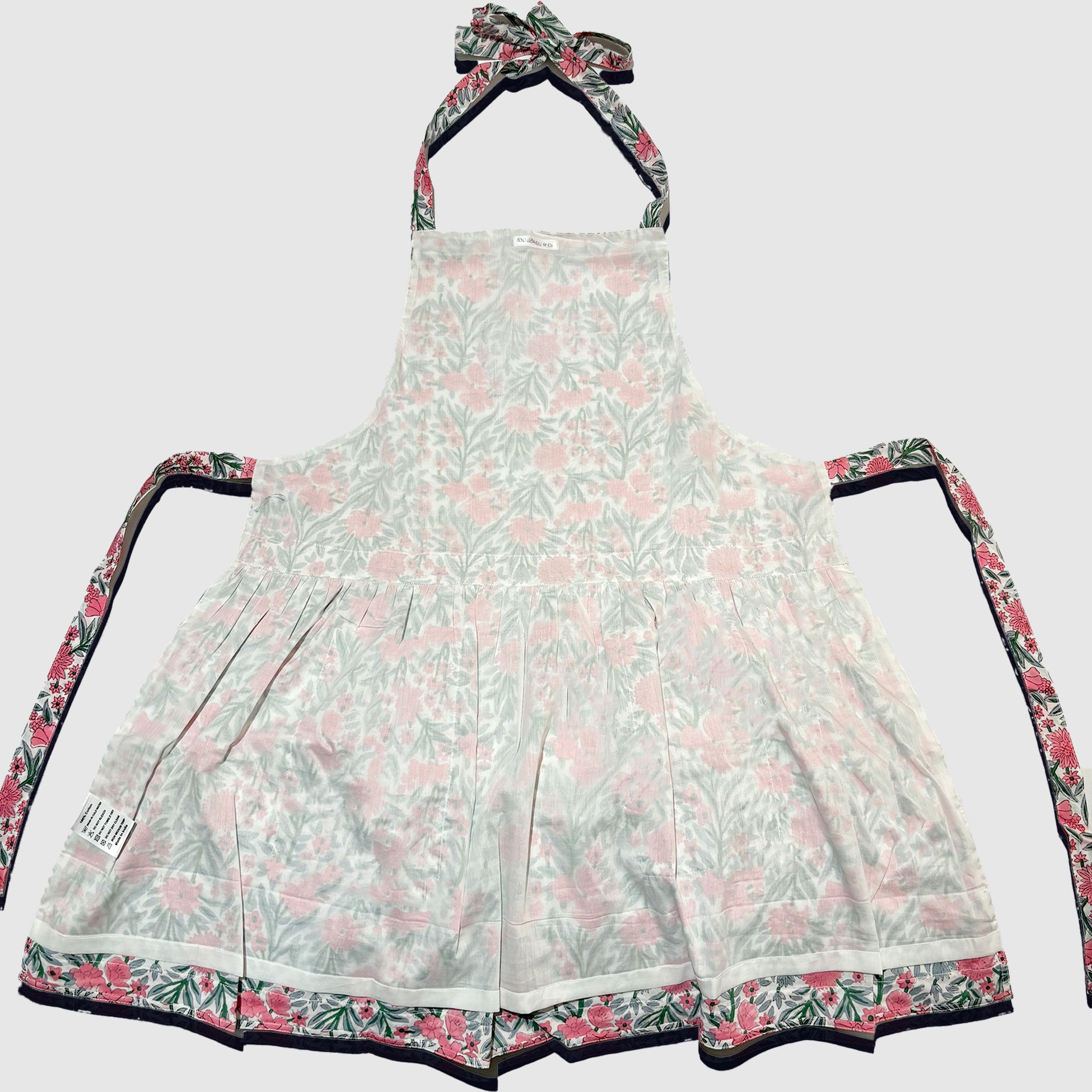 Kids or Adult Pink Blooming Apron