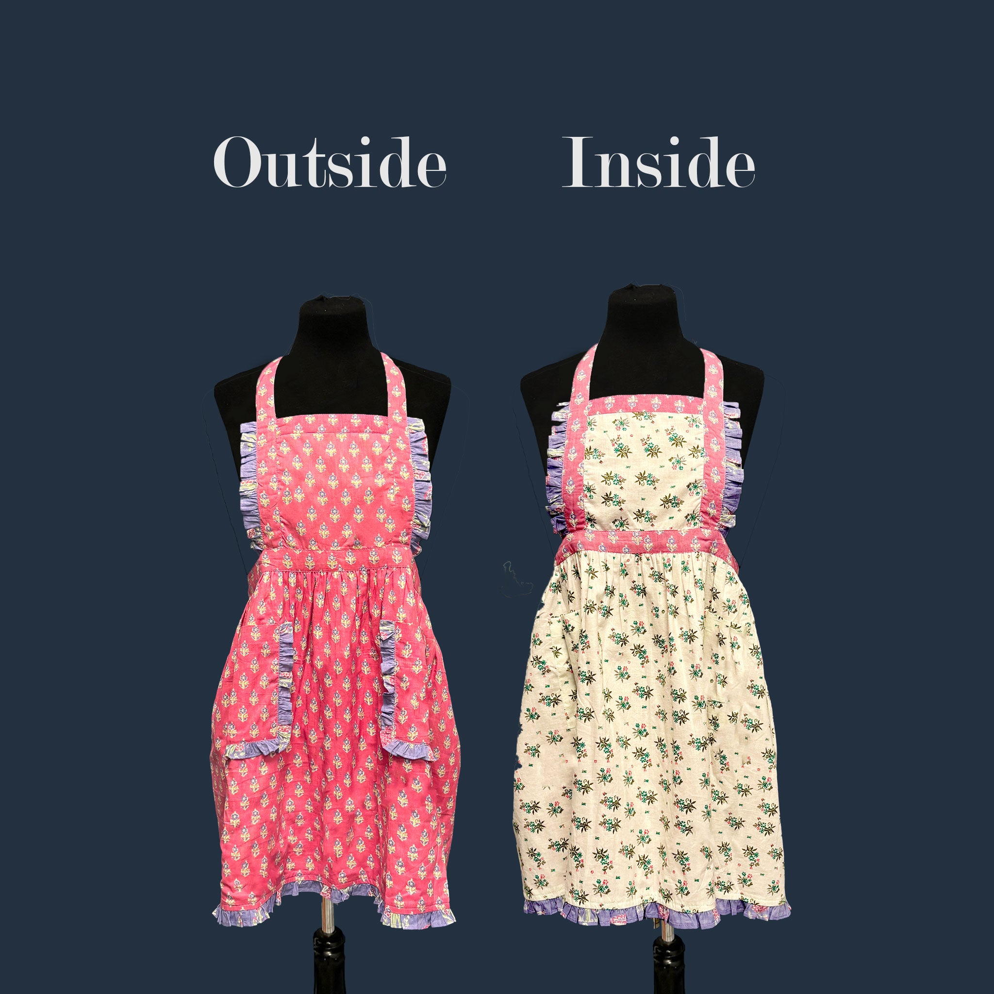 Kids Reversible Floral Apron