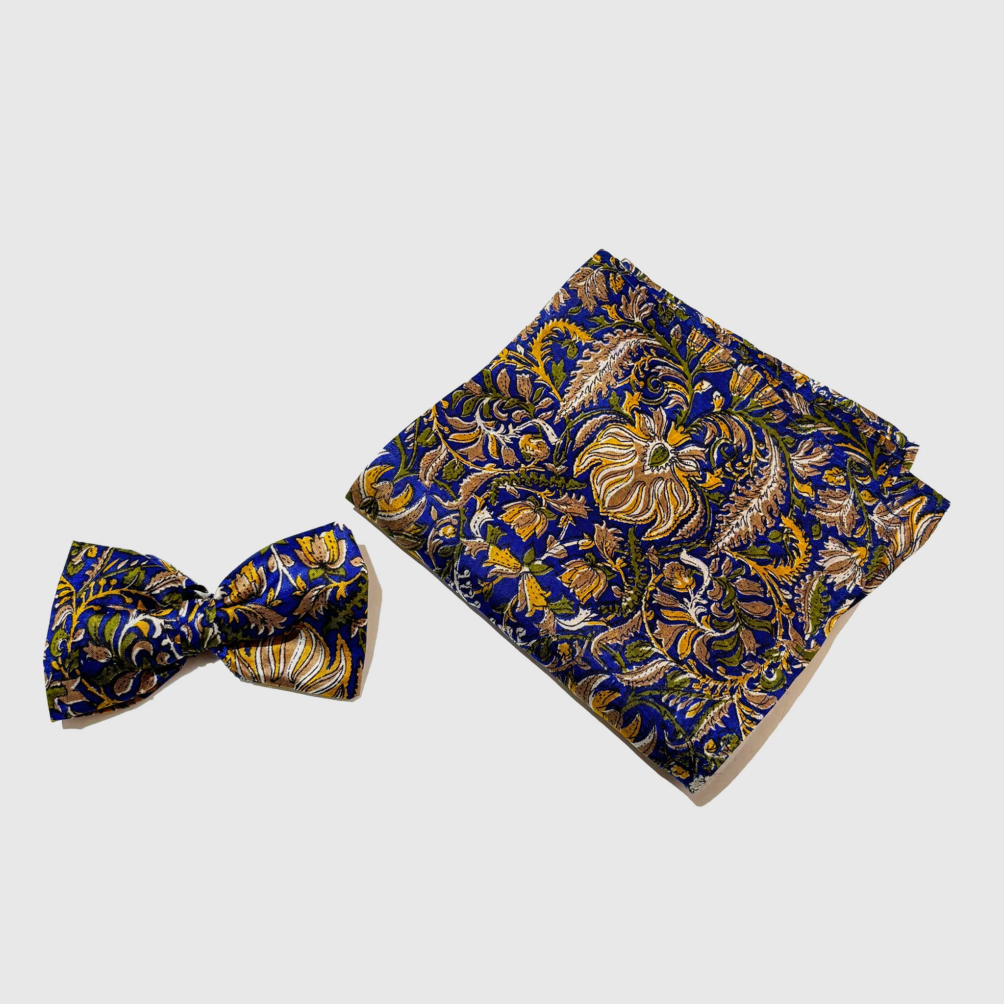 Gilded Baroque Bowtie + Pocket Square