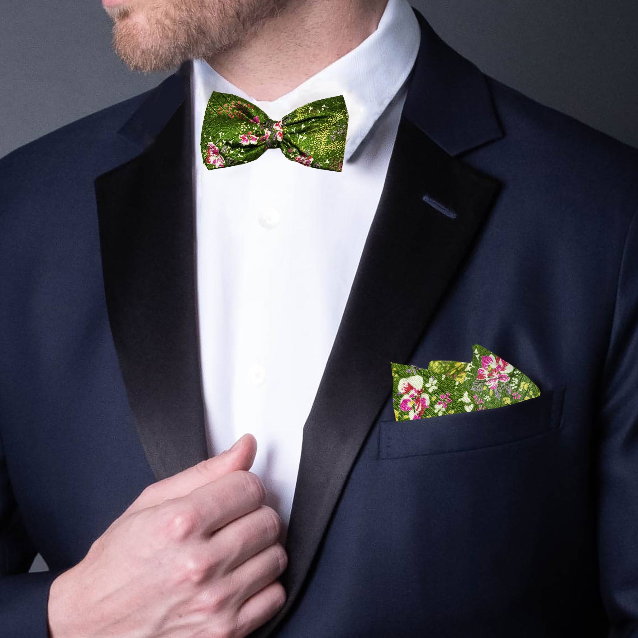 Forest Woodland Bowtie & Pocket Square